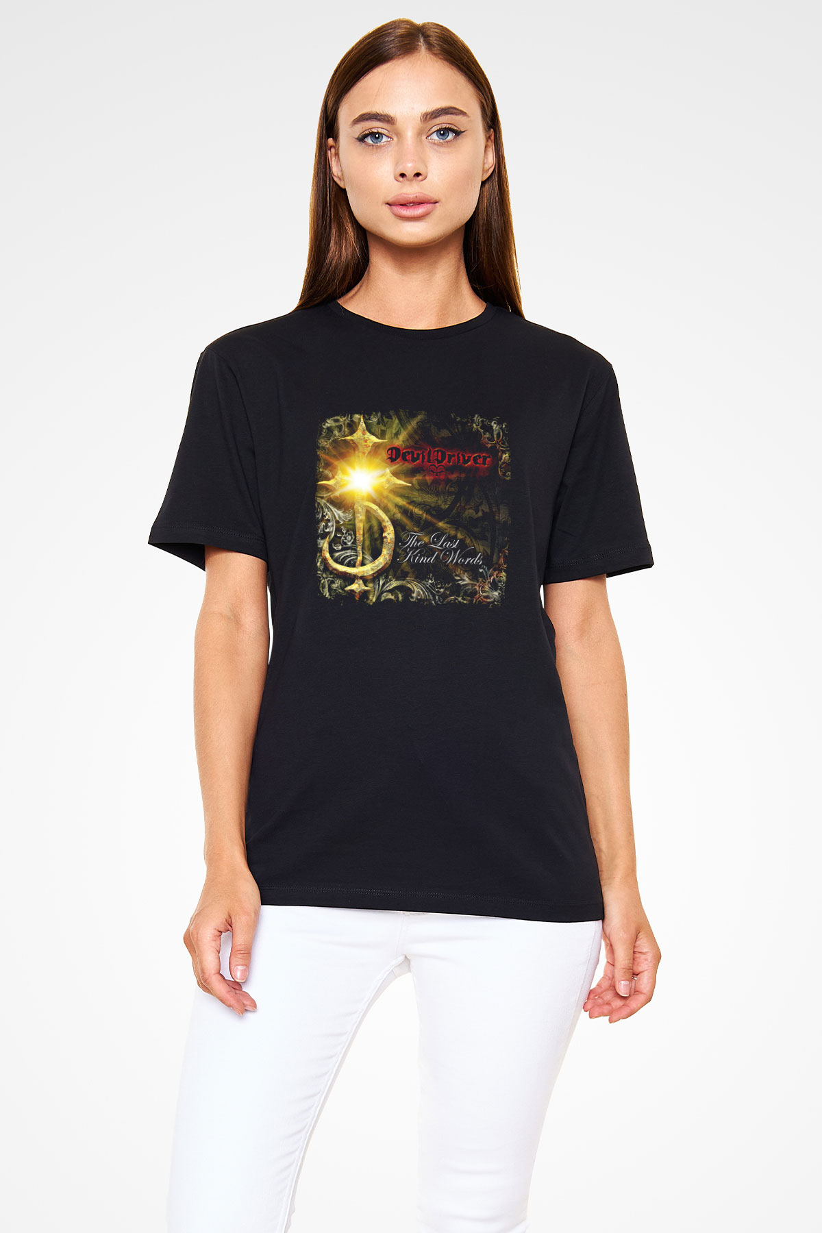 Devil Driver Baskılı Unisex Siyah Tişört