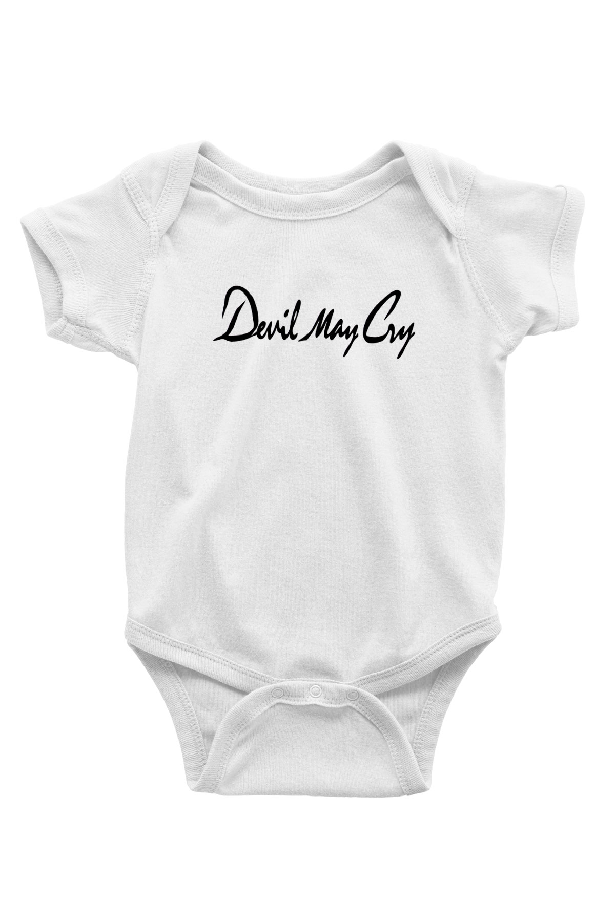 Devil May Cry Baskılı Beyaz Unisex Bebek Body - Zıbın