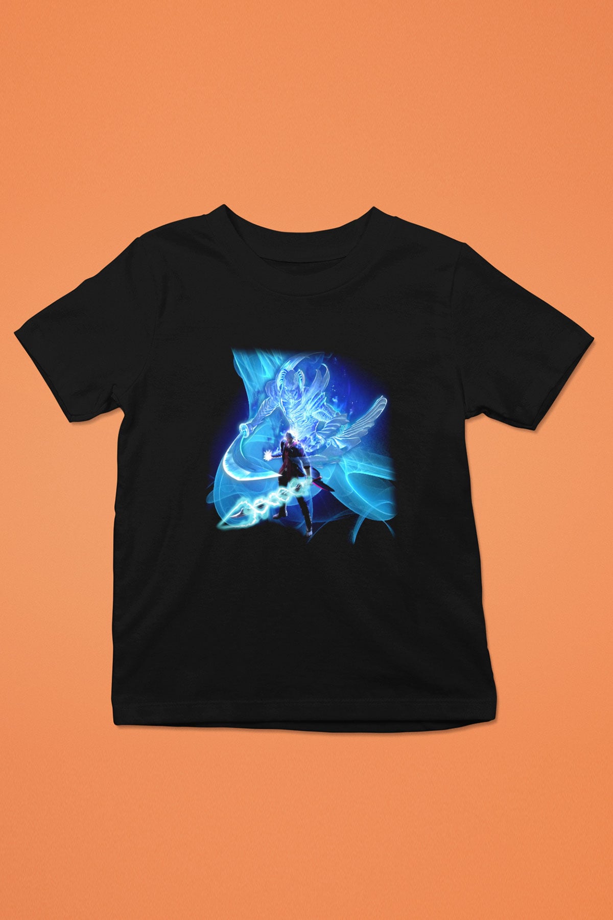Devil May Cry Baskılı Siyah Unisex Çocuk Tişört