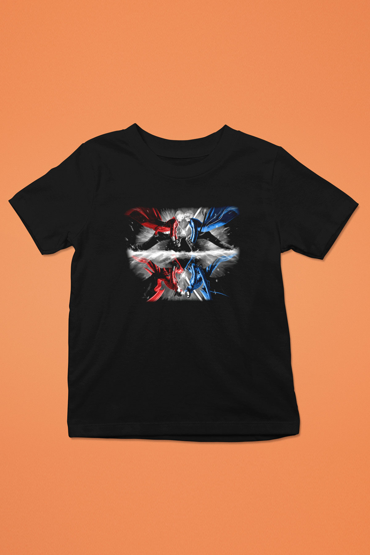 Devil May Cry Baskılı Siyah Unisex Çocuk Tişört