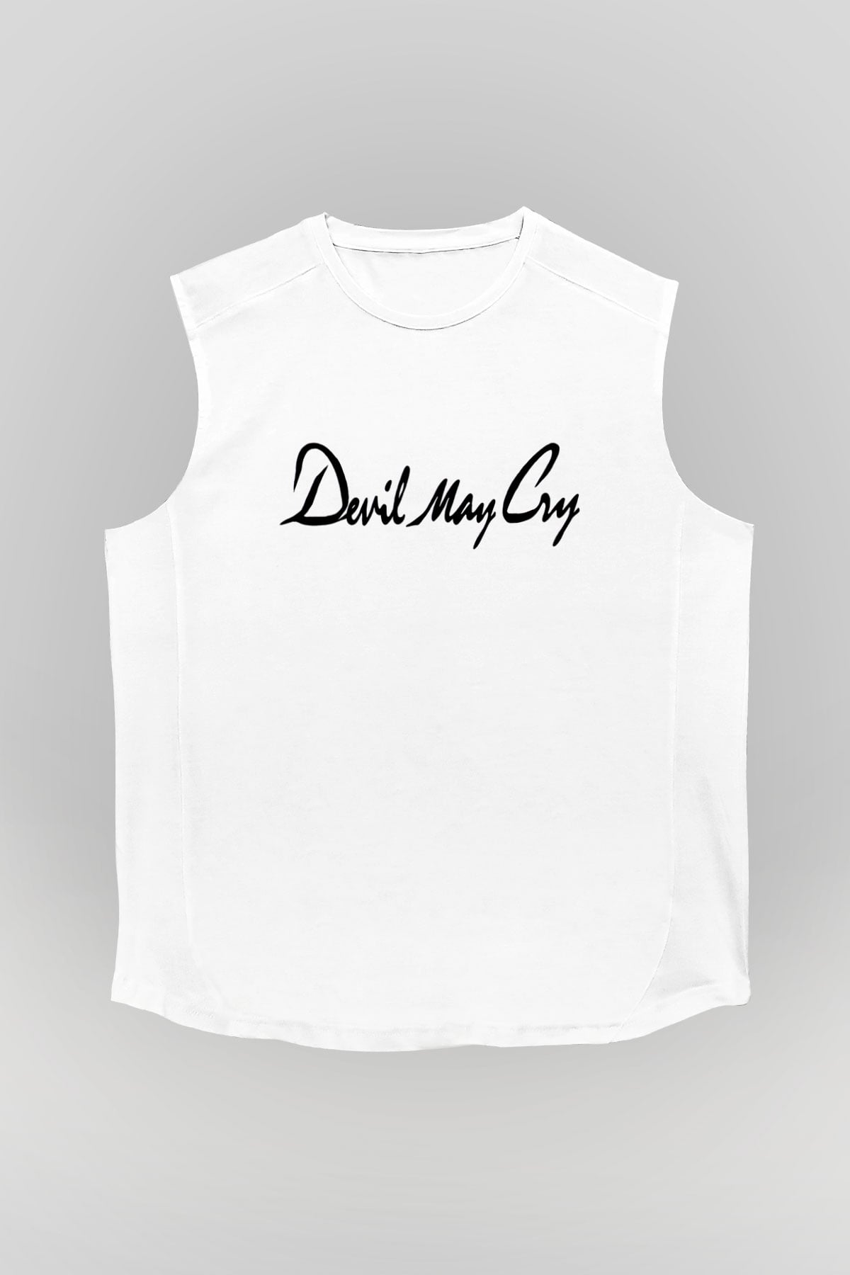 Devil May Cry Beyaz Unisex Kolsuz Tişört