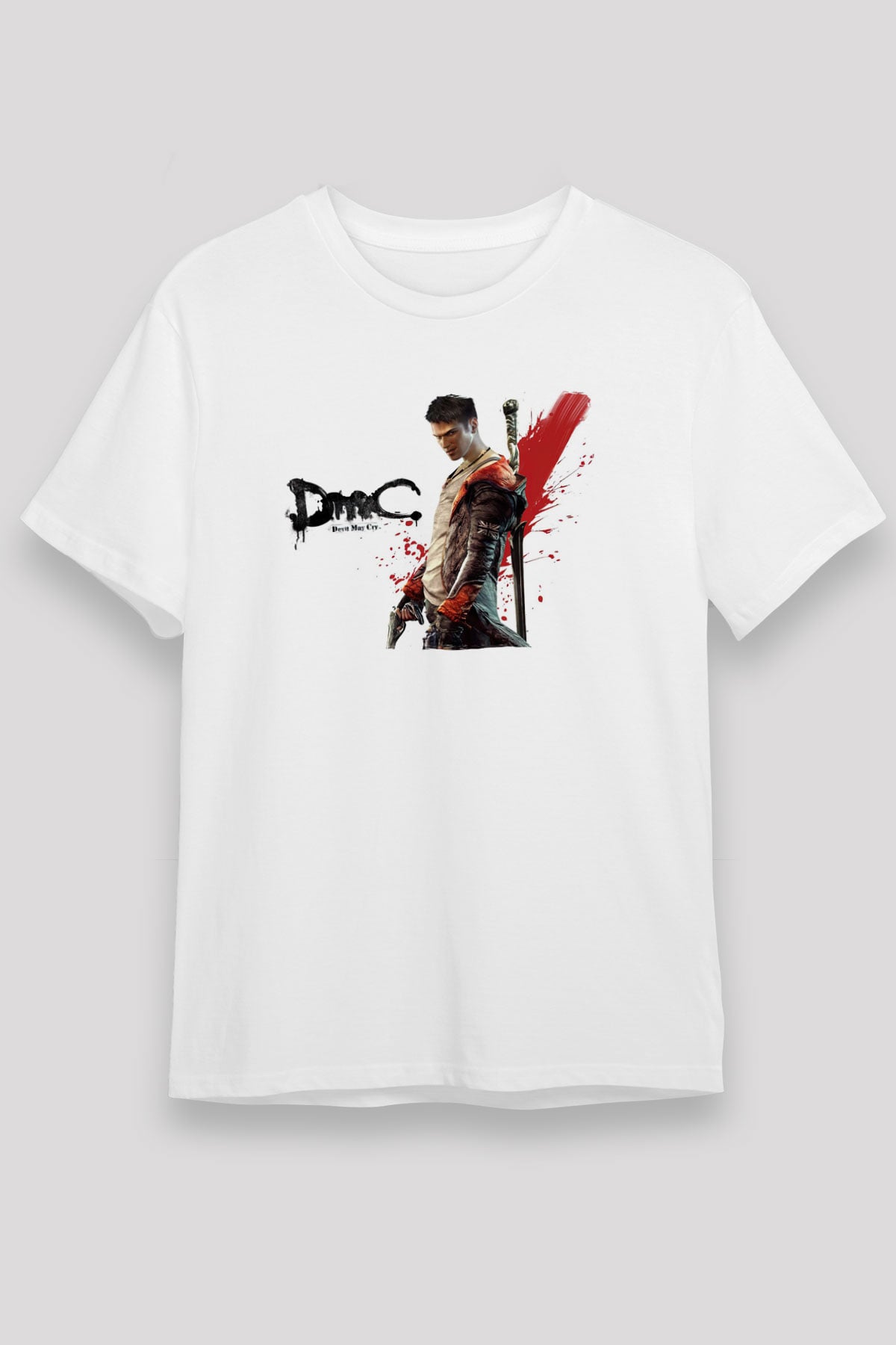Devil May Cry Beyaz Unisex Tişört T-Shirt