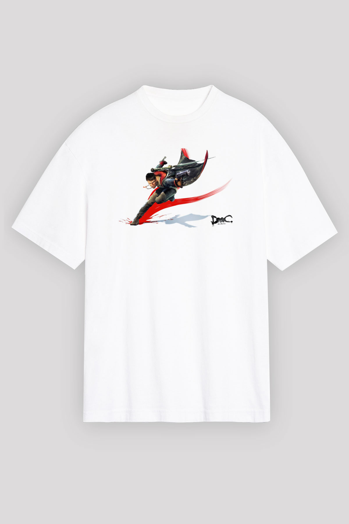 Devil May Cry Beyaz Oversize Tişört Oversize T-shirt