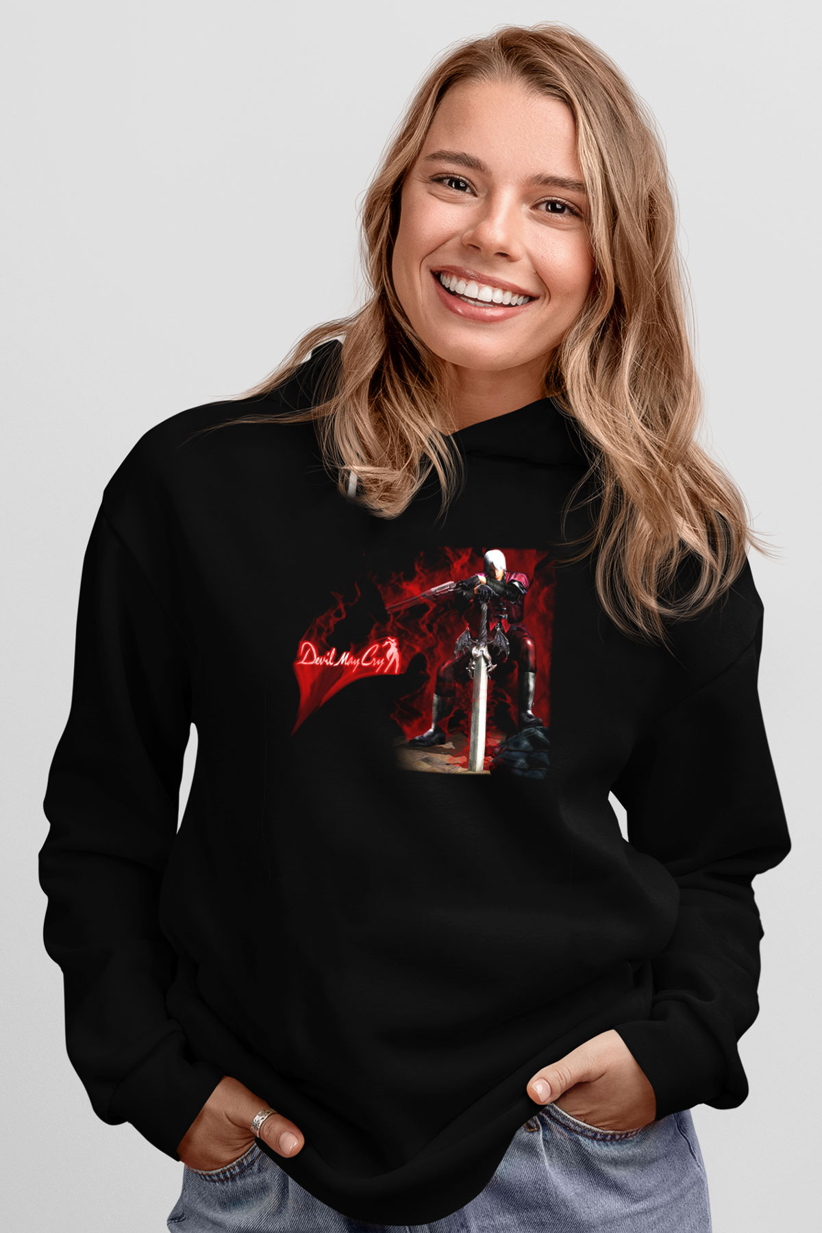 Devil May Cry Siyah Unisex Hoodie