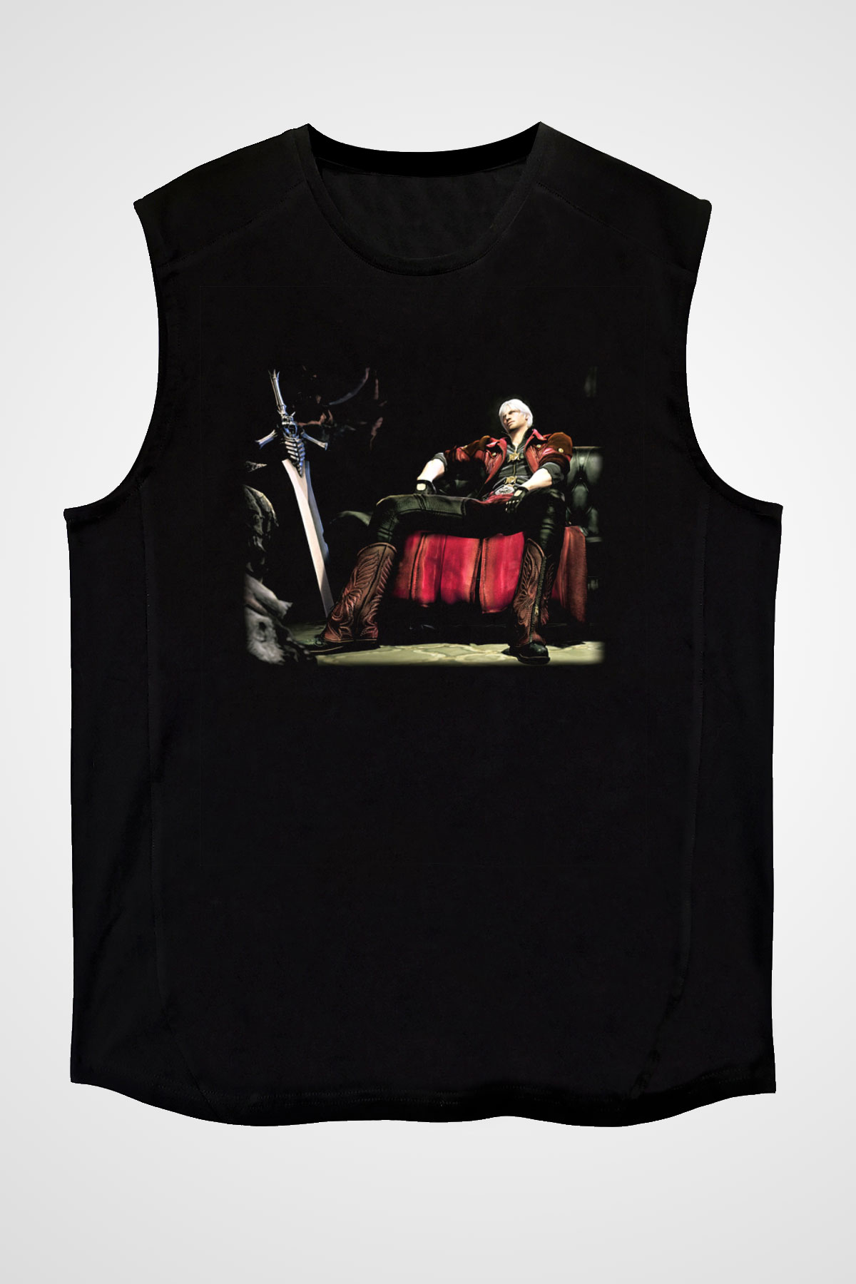 Devil May Cry Siyah Unisex Kolsuz Tişört