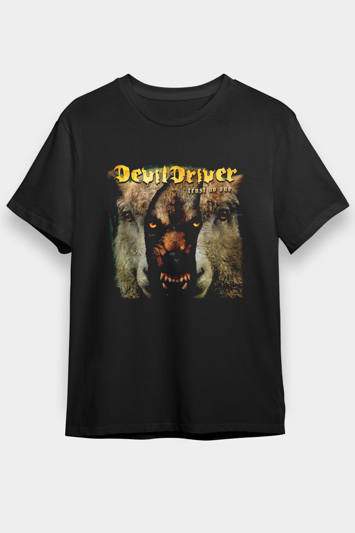 DevilDriver Siyah Unisex Tişört T-Shirt - TişörtFabrikası
