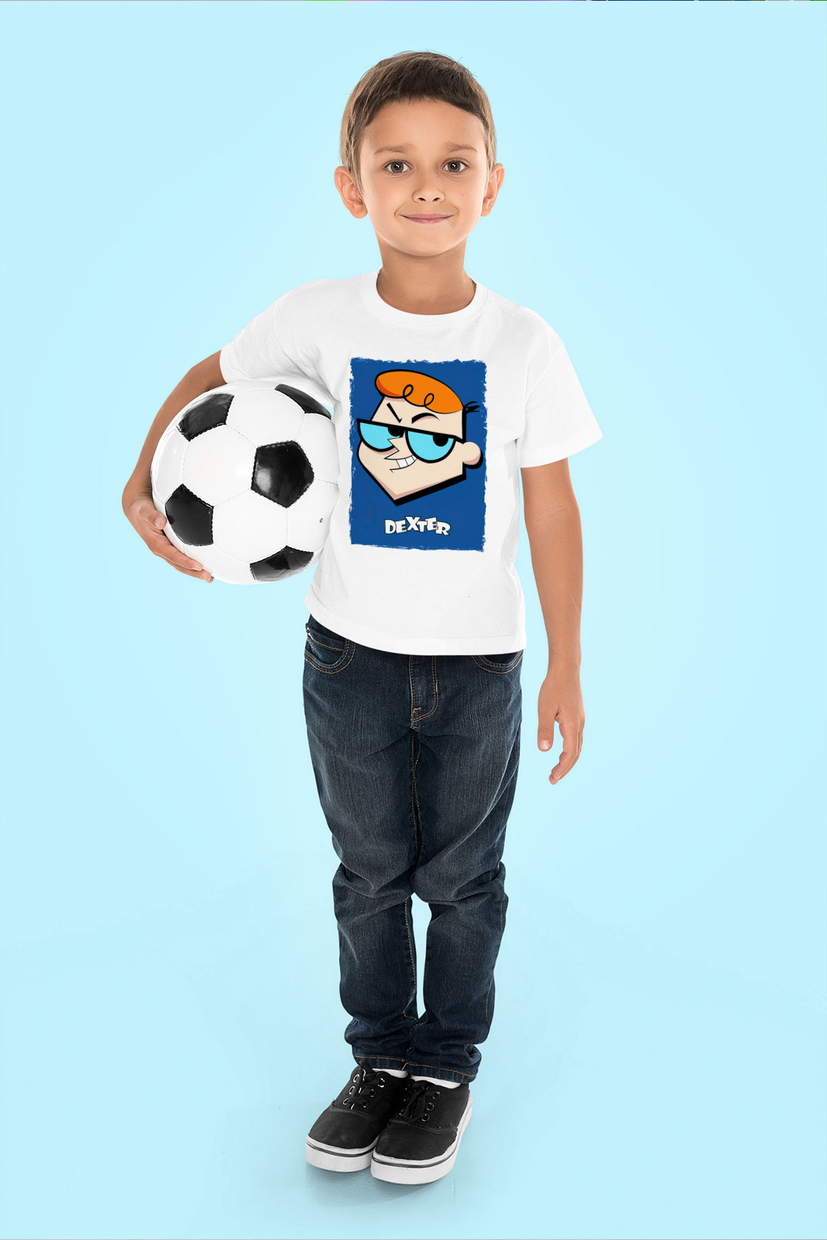 Dexters Laboratory Beyaz Unisex Çocuk Tişört