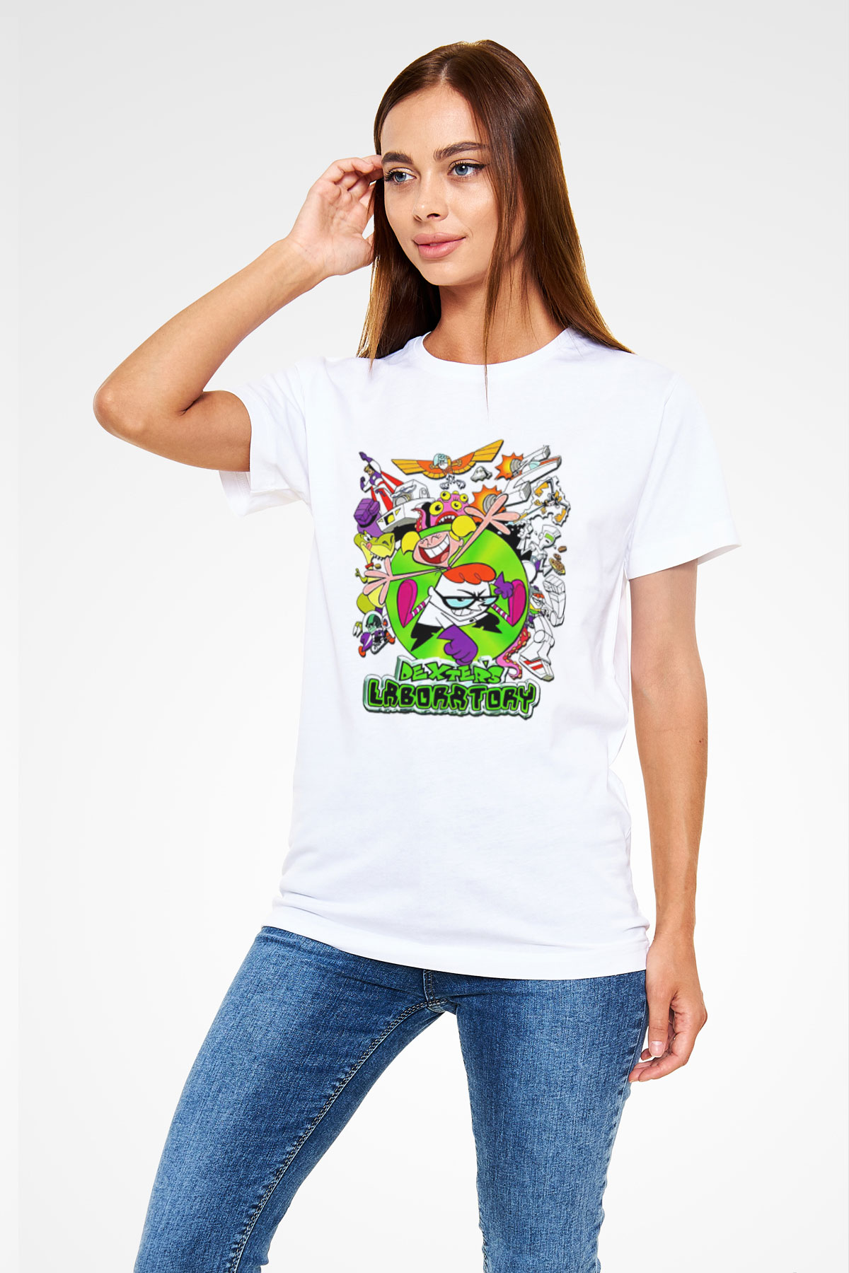 Dexters Laboratory Beyaz Unisex Tişört T-Shirt