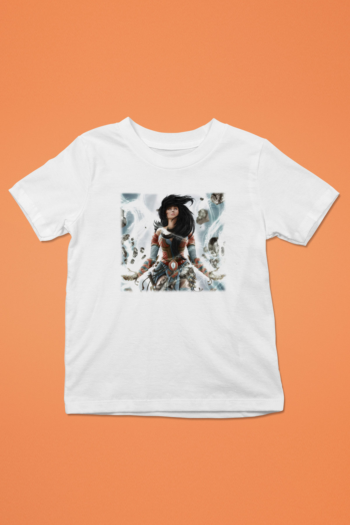 Diablo Baskılı Beyaz Unisex Çocuk Tişört