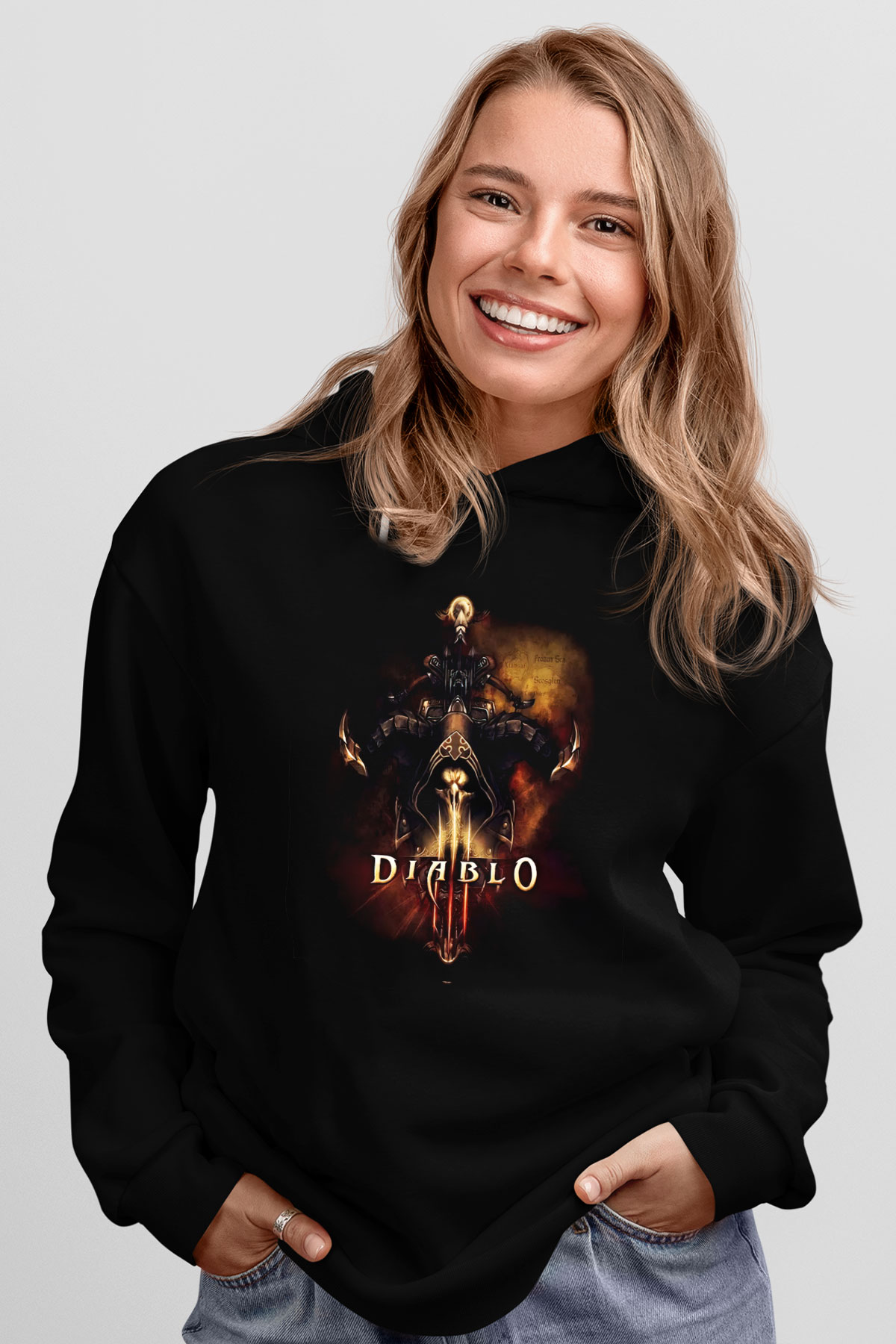 Diablo Siyah Unisex Hoodie