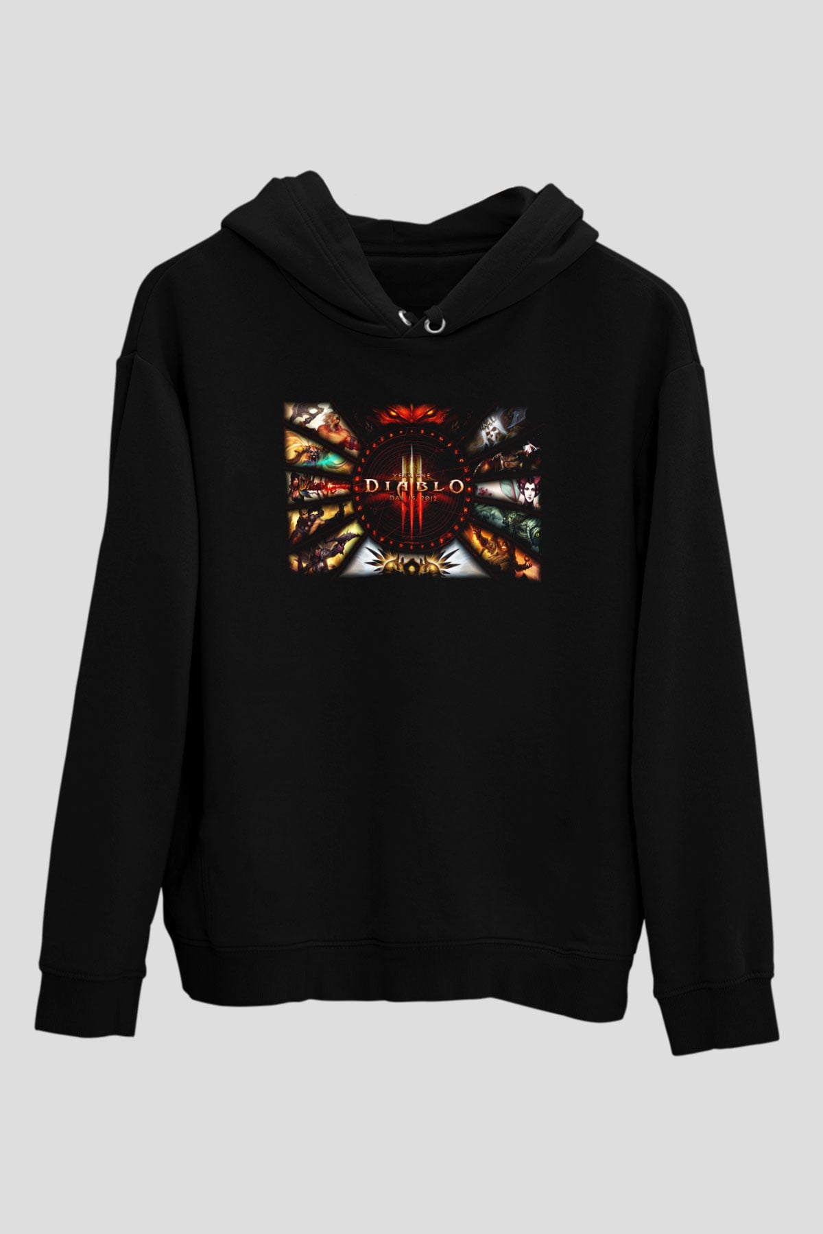 Diablo Siyah Unisex Hoodie