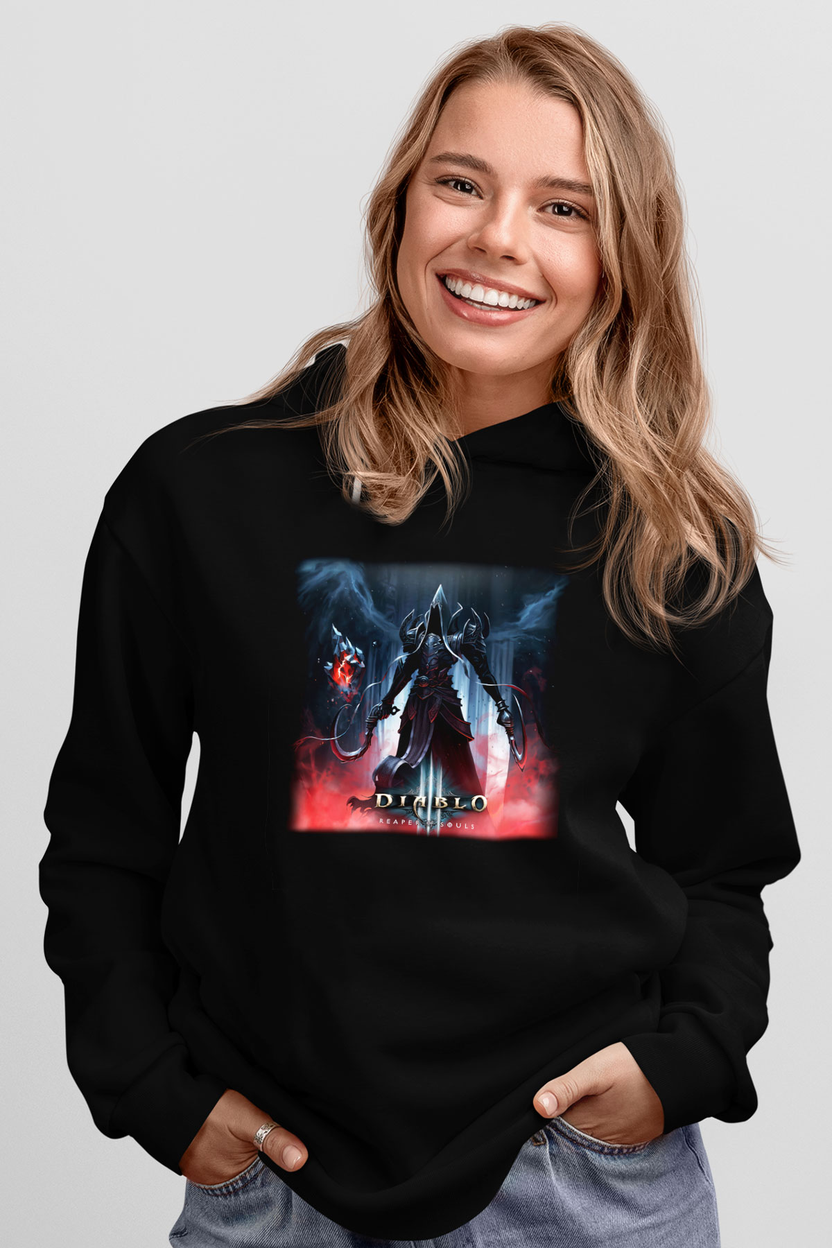 Diablo Siyah Unisex Hoodie