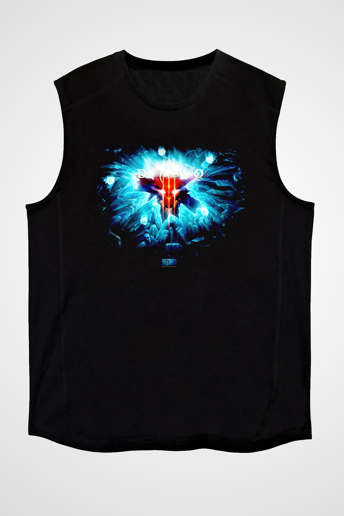 Diablo Siyah Unisex Kolsuz Tişört