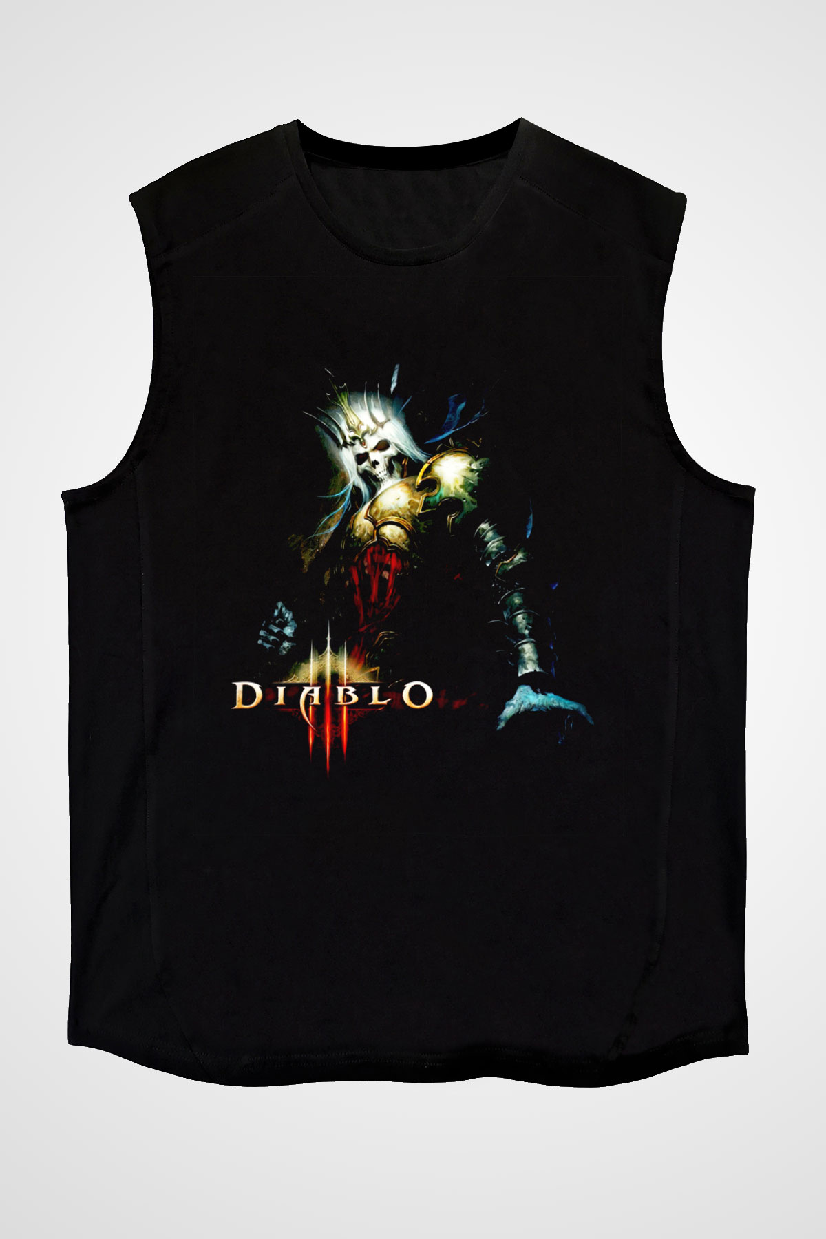 Diablo Siyah Unisex Kolsuz Tişört