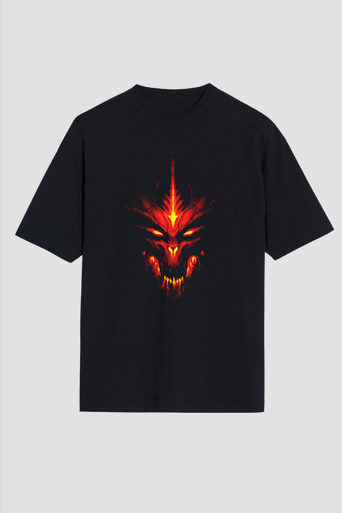 Diablo Siyah Unisex Oversize Tişört T-Shirt
