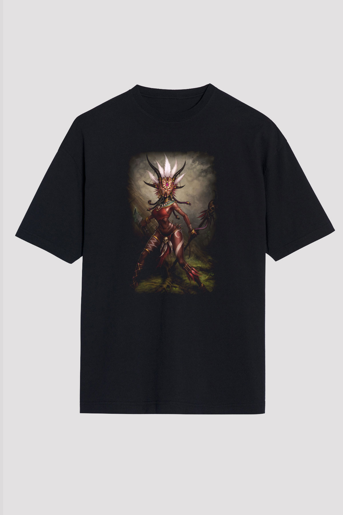 Diablo Siyah Unisex Oversize Tişört T-Shirt