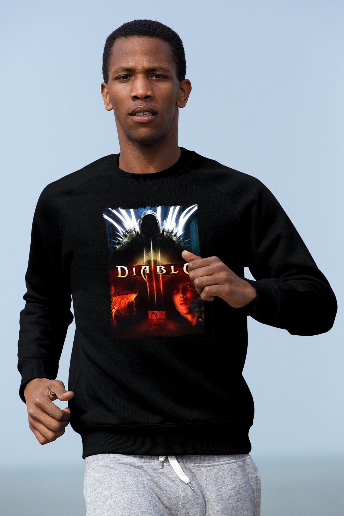 Diablo Siyah Unisex Sweatshirt