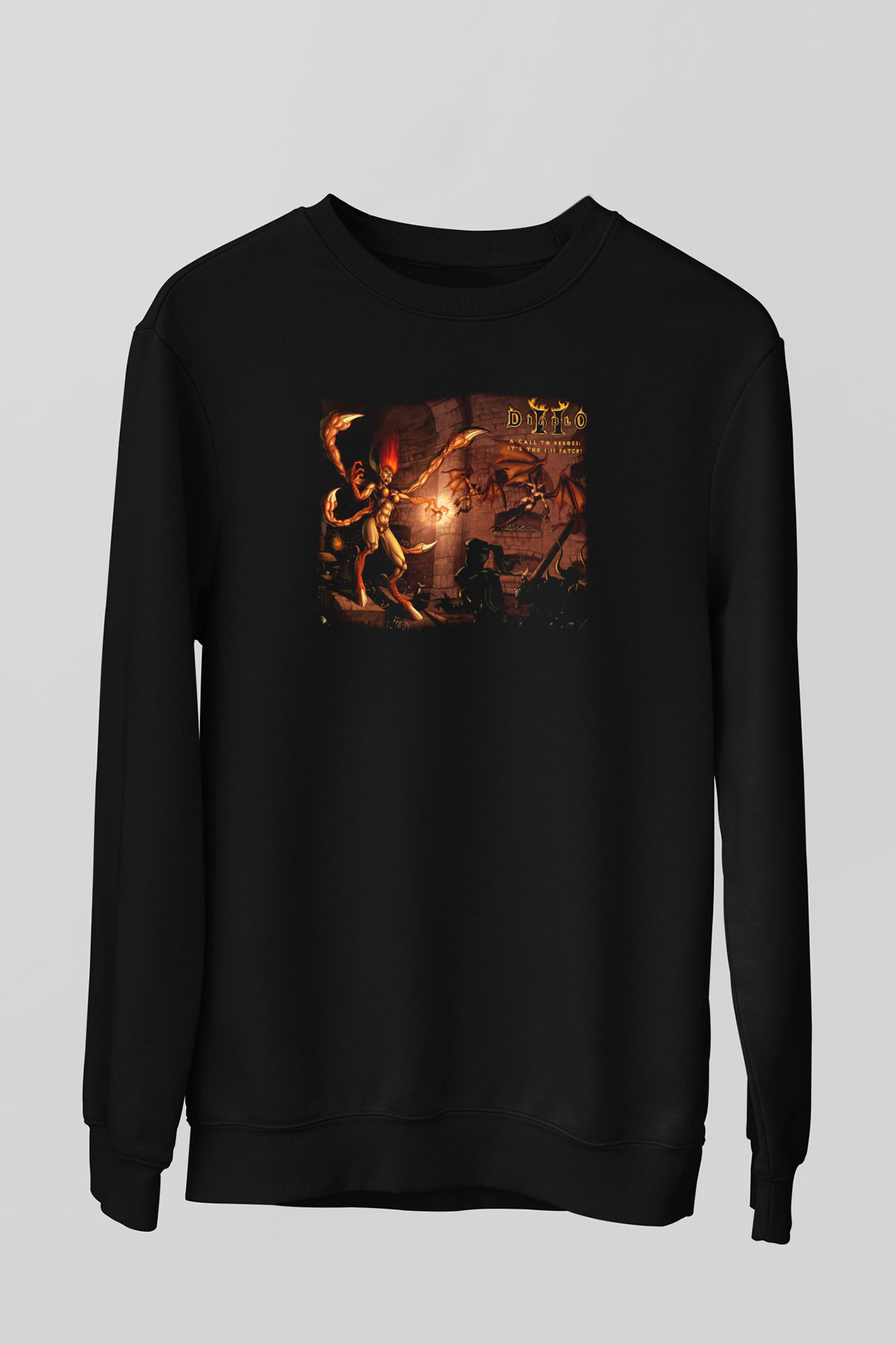Diablo Siyah Unisex Sweatshirt