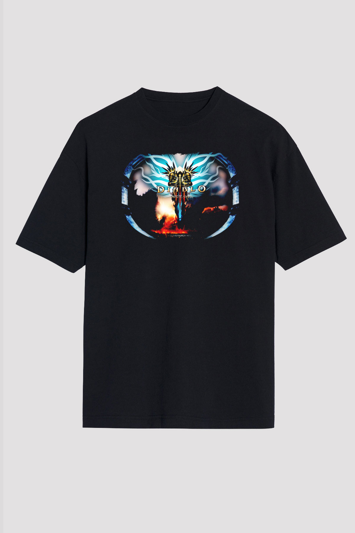 Diablo Siyah Oversize Tişört Oversize T-shirt