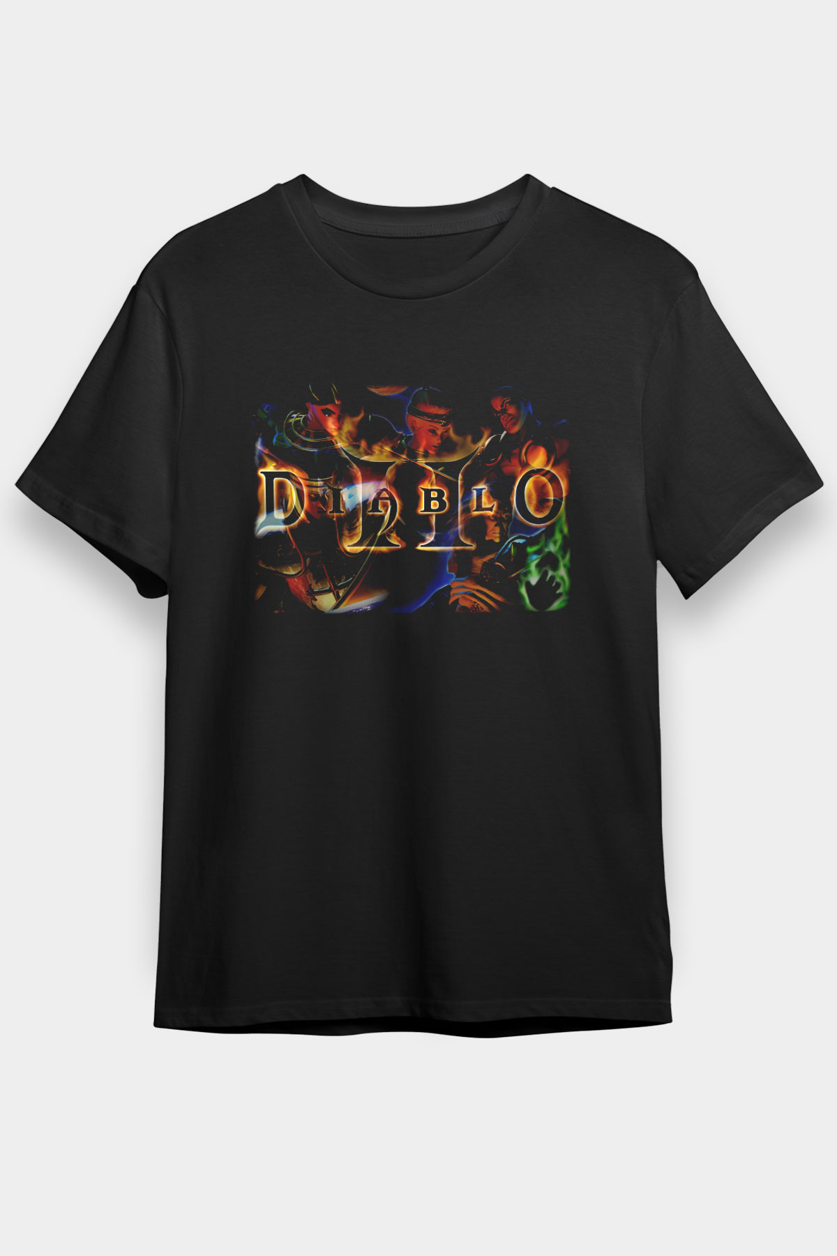 Diablo Siyah Unisex Tişört T-Shirt