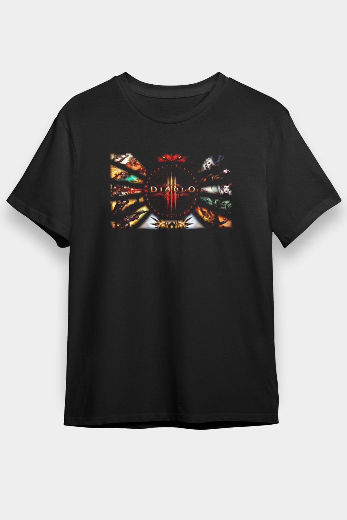 Diablo Siyah Unisex Tişört T-Shirt