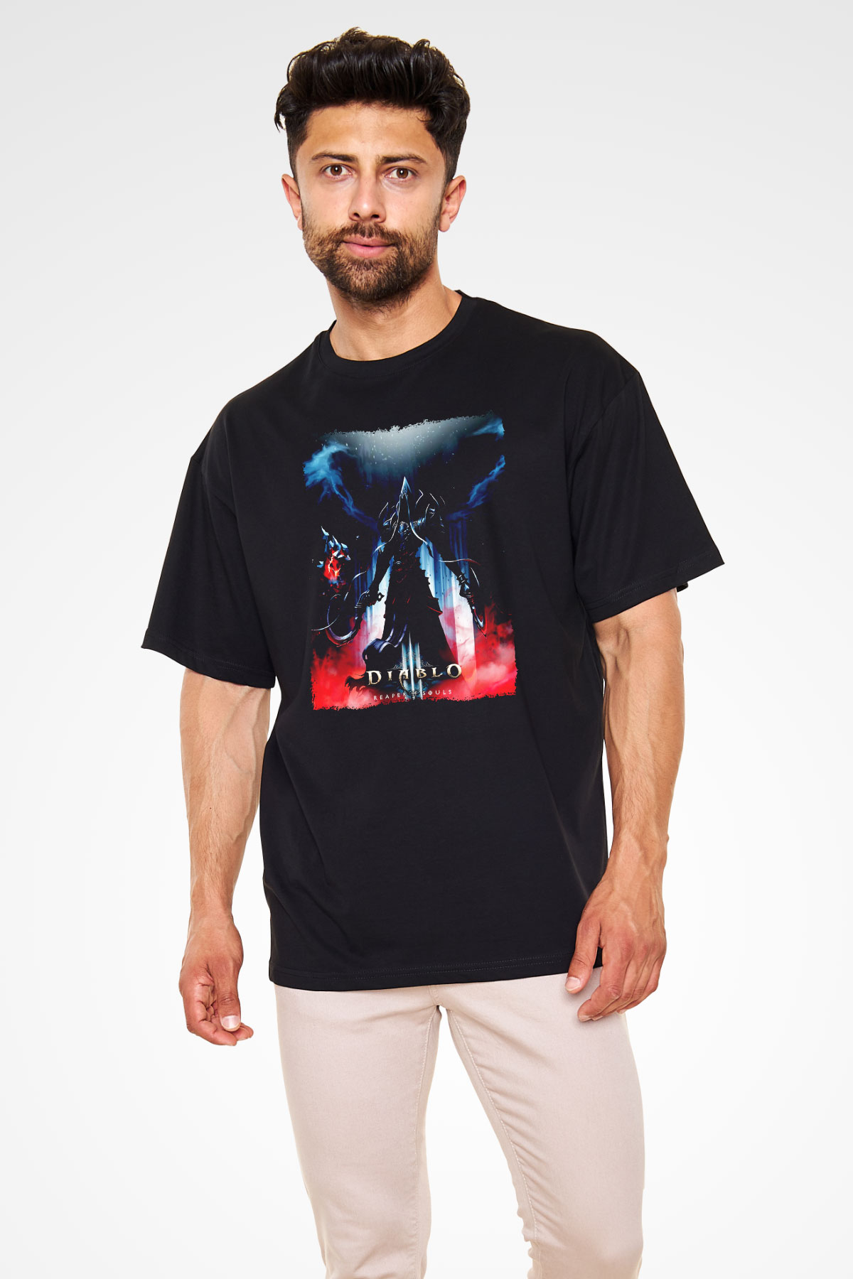 Diablo Siyah Oversize Tişört Oversize T-shirt