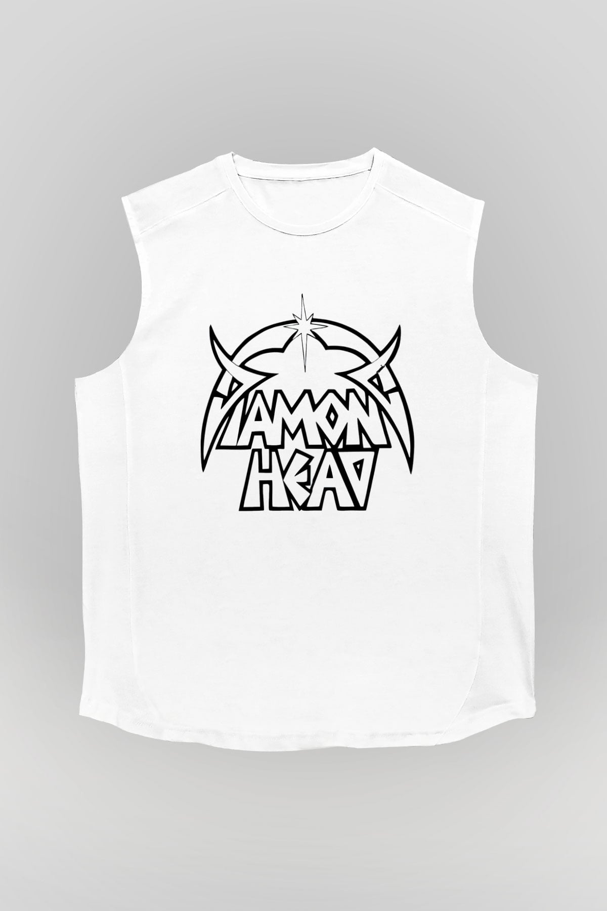 Diamond Head Beyaz Unisex Kolsuz Tişört