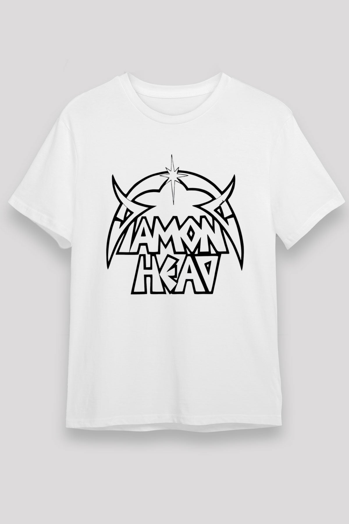 Diamond Head Beyaz Unisex Tişört T-Shirt - TişörtFabrikası