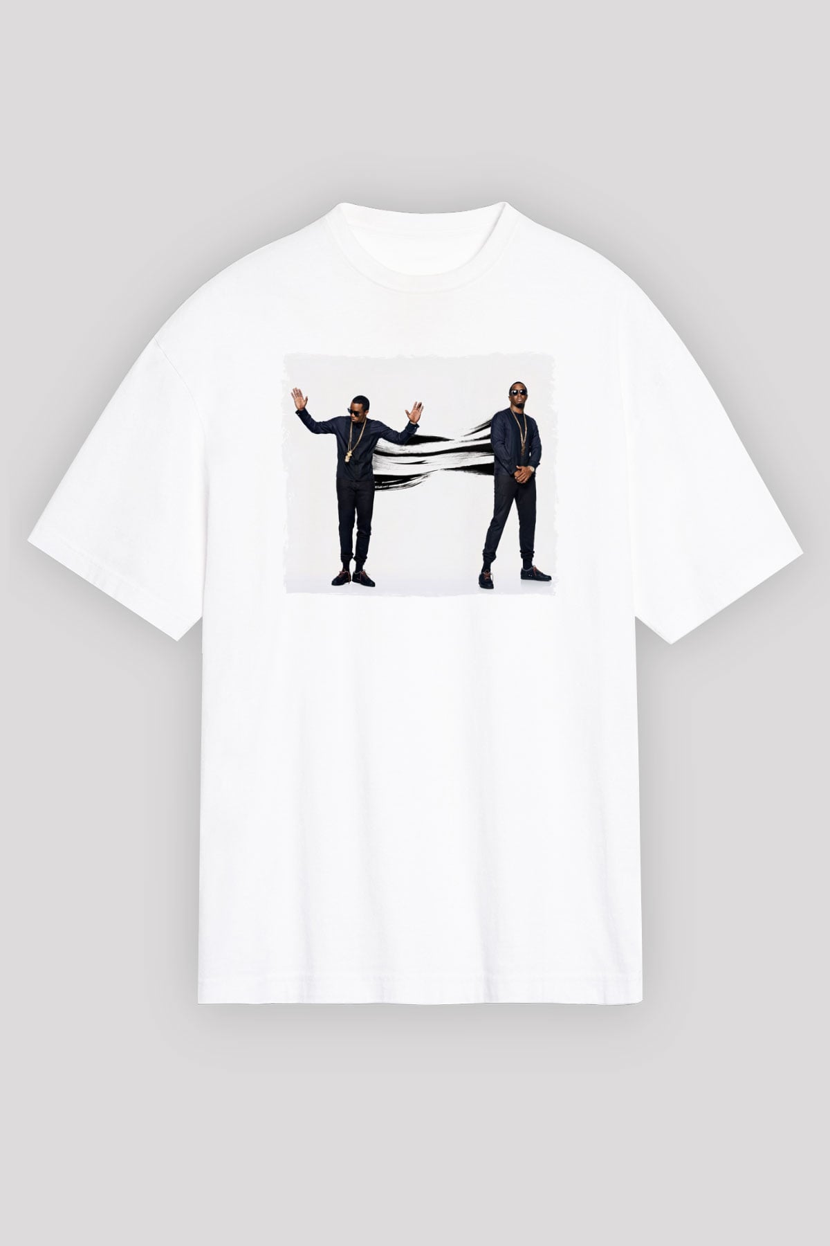 Diddy Beyaz Oversize Tişört Oversize T-shirt - TişörtFabrikası