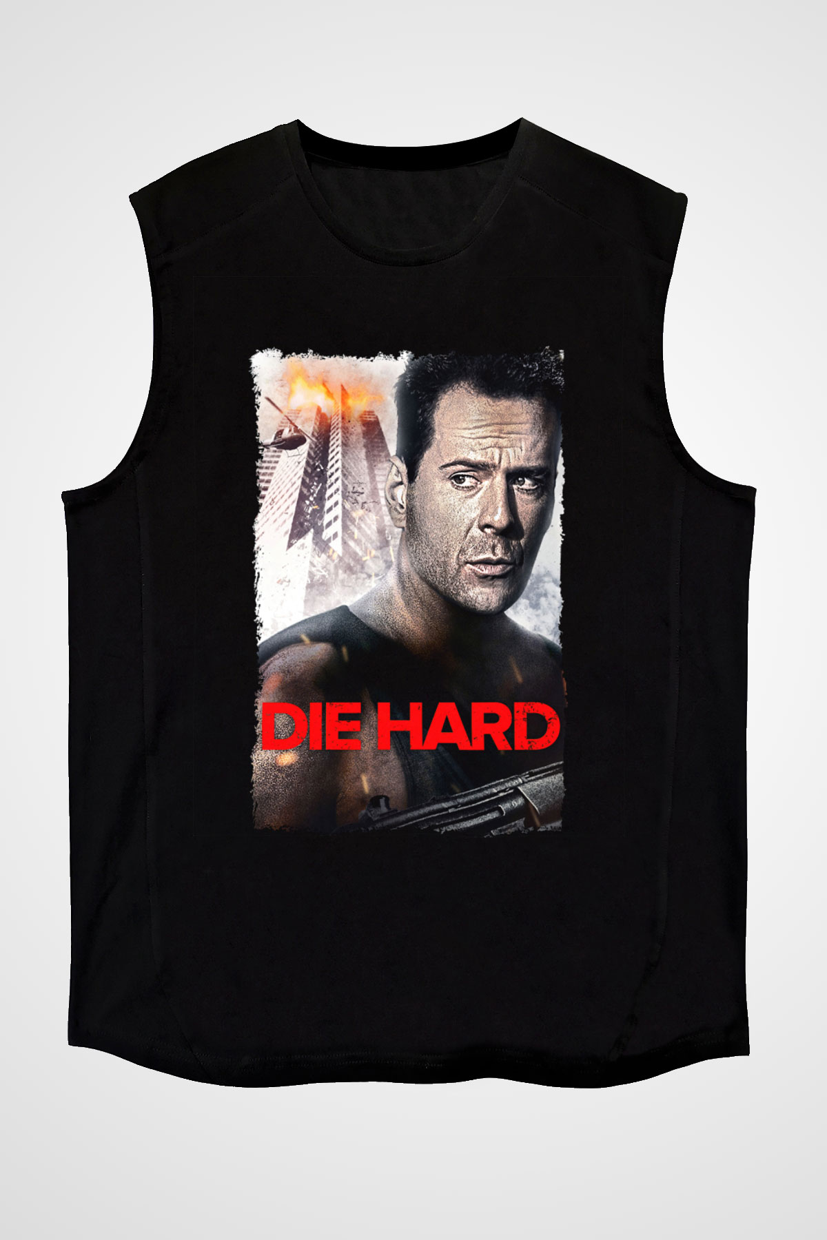 Die Hard Beyaz Unisex Kolsuz Tişört