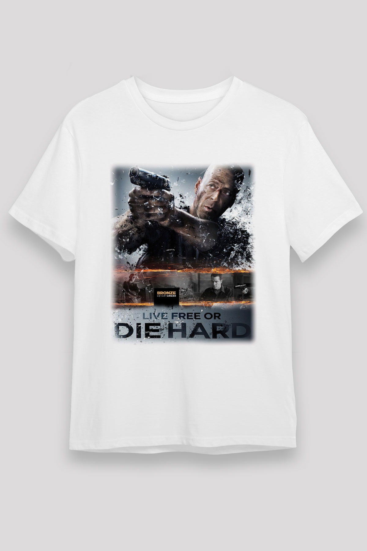 Die Hard Beyaz Unisex Tişört T-Shirt