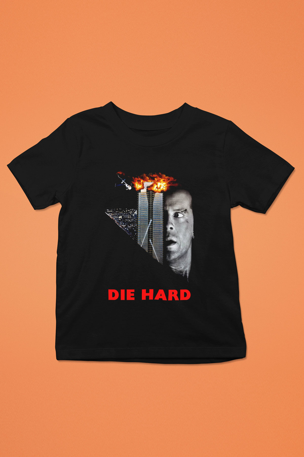 Die Hard Siyah Unisex Çocuk Tişört