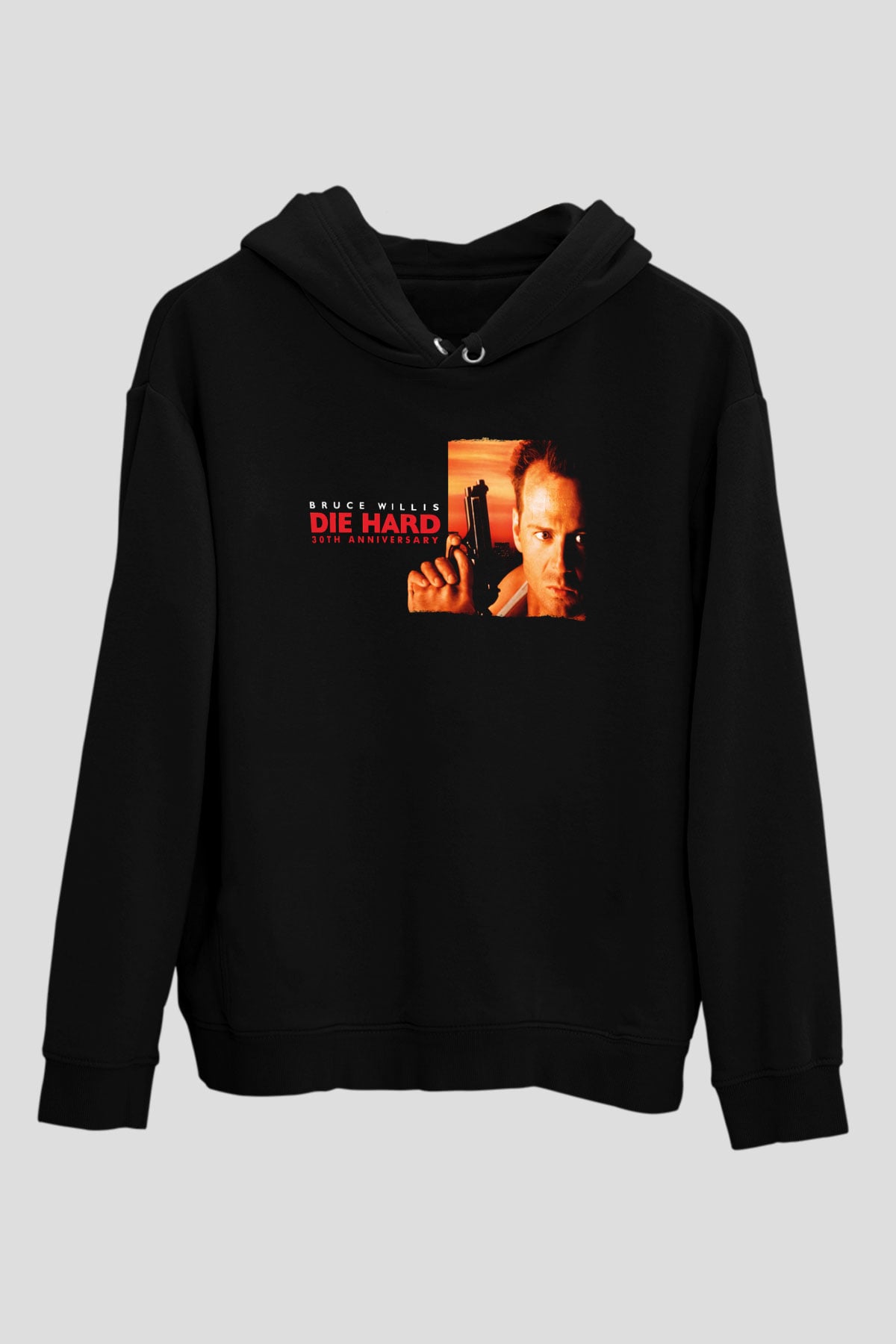 Die Hard Siyah Unisex Hoodie