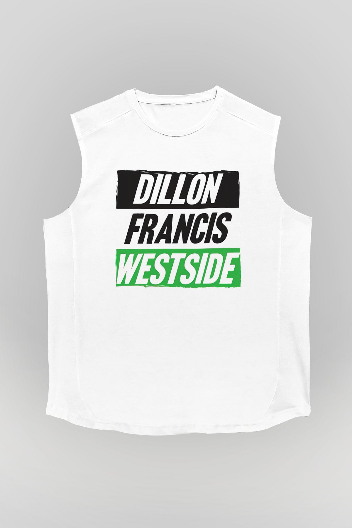 Dillion Francis Beyaz Unisex Kolsuz Tişört