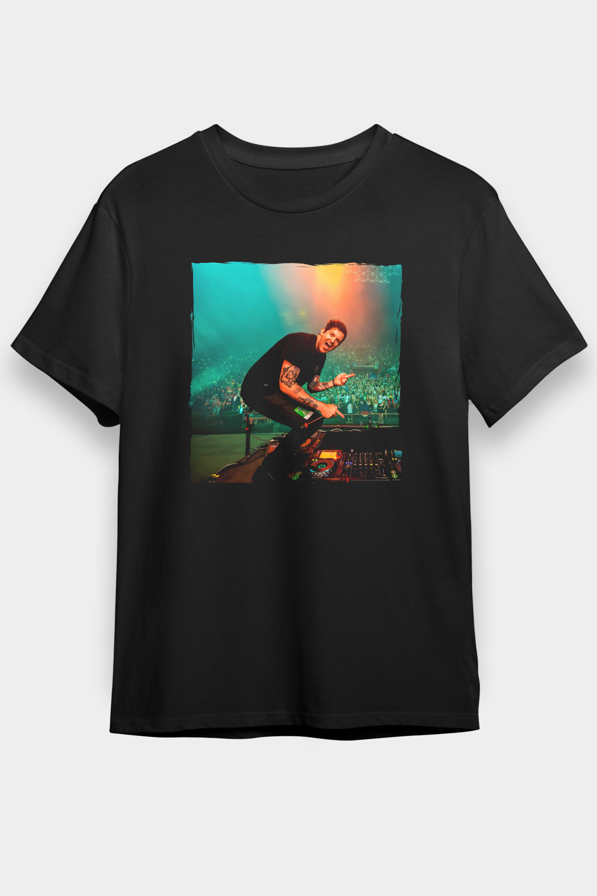 Dillion Francis Siyah Unisex Tişört T-Shirt - TişörtFabrikası