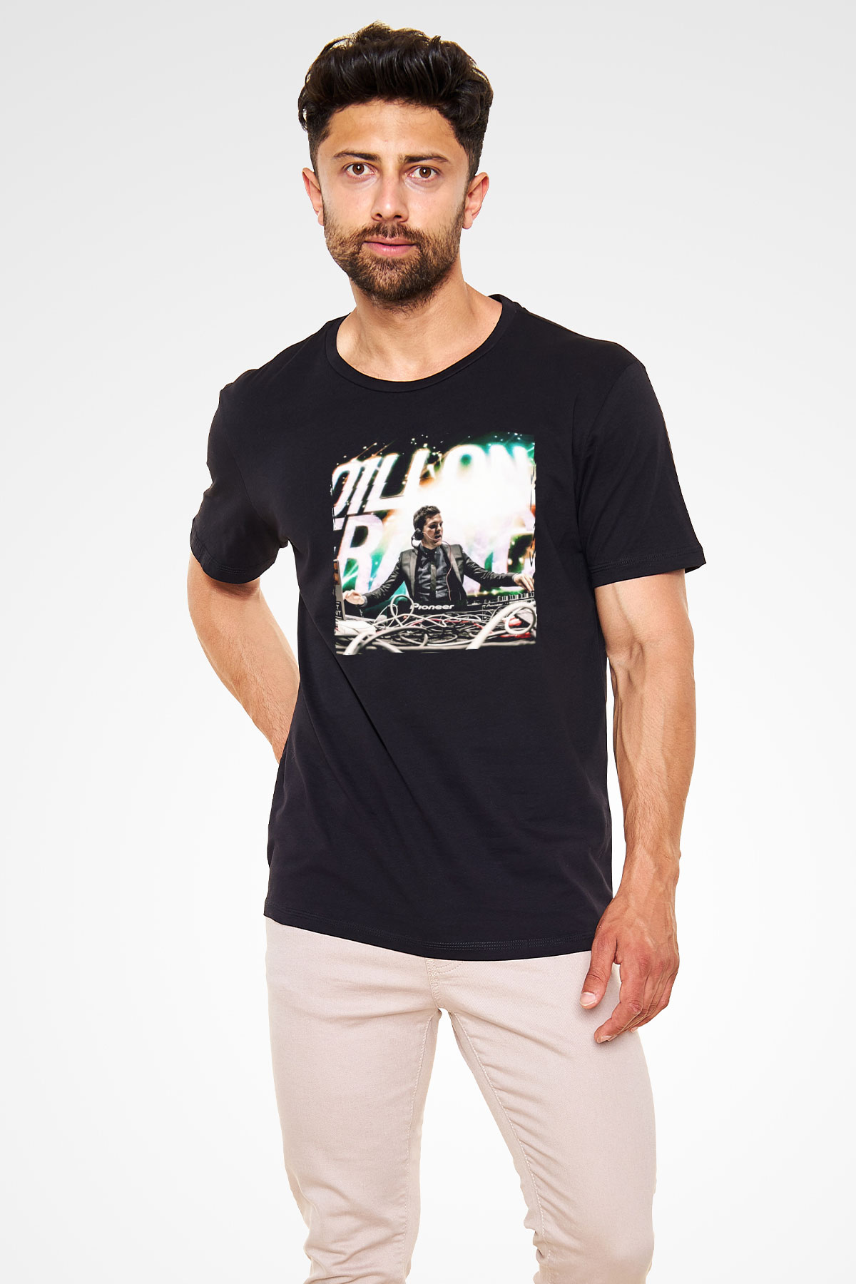 Dillion Francis Siyah Unisex Tişört T-Shirt - TişörtFabrikası