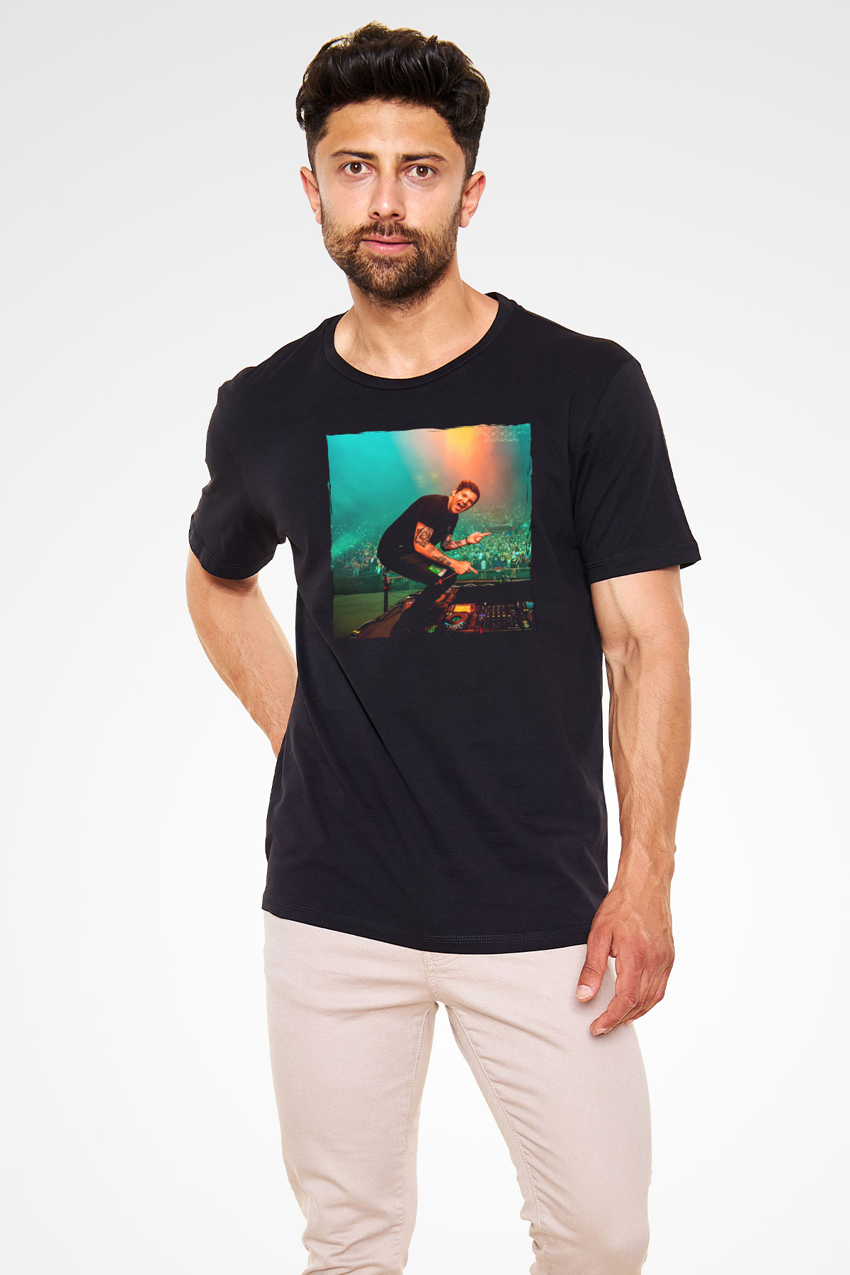 Dillion Francis Siyah Unisex Tişört T-Shirt - TişörtFabrikası