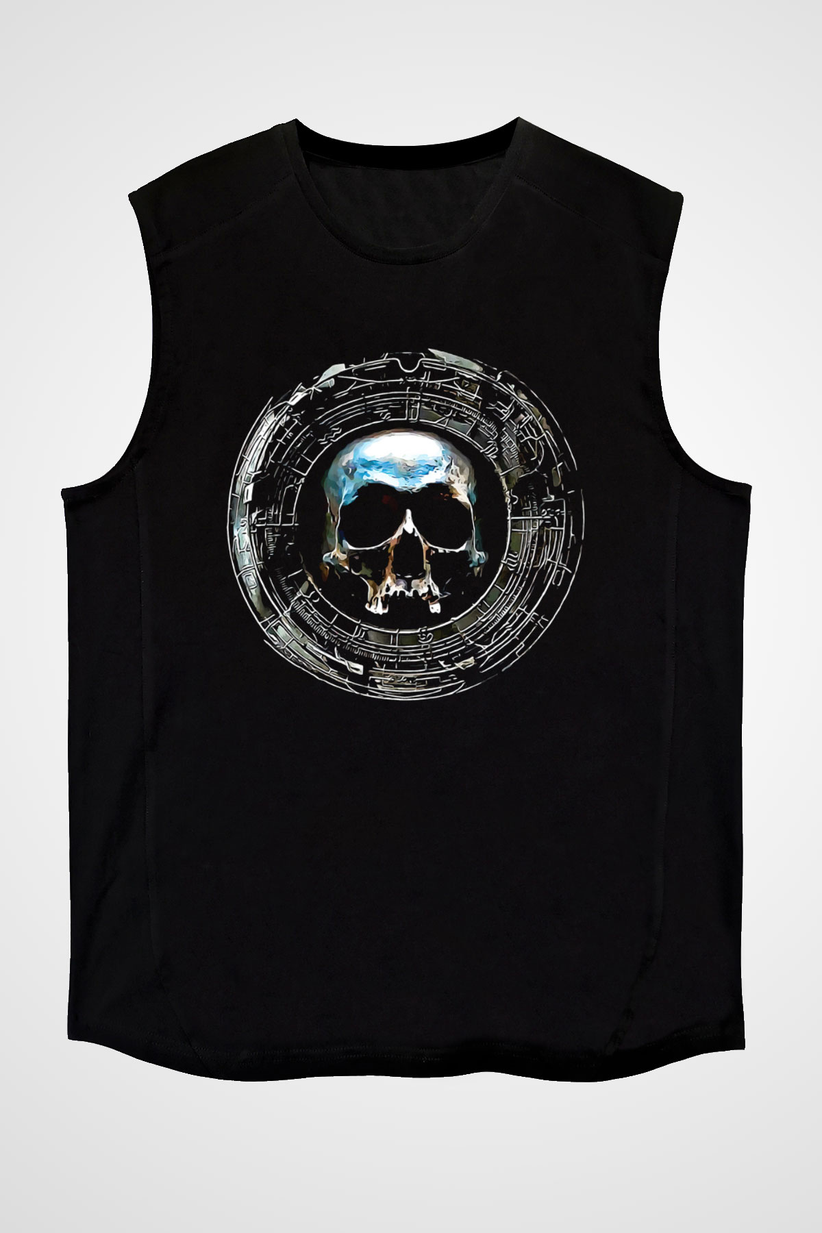 Dimmu Borgir Baskılı Unisex Siyah Kolsuz Tişört - Tshirt