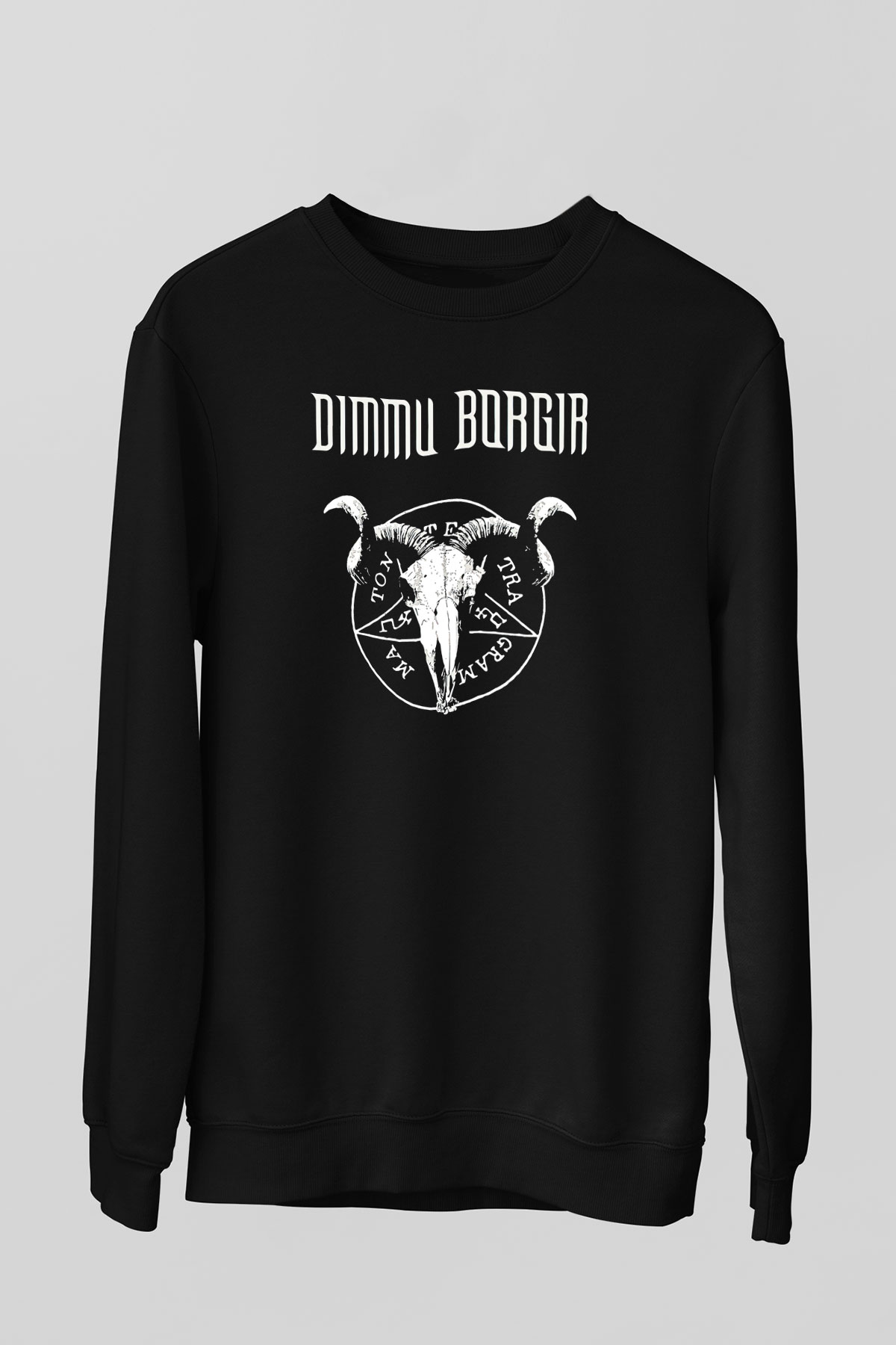 Dimmu Borgir Baskılı Unisex Siyah Sweatshirt