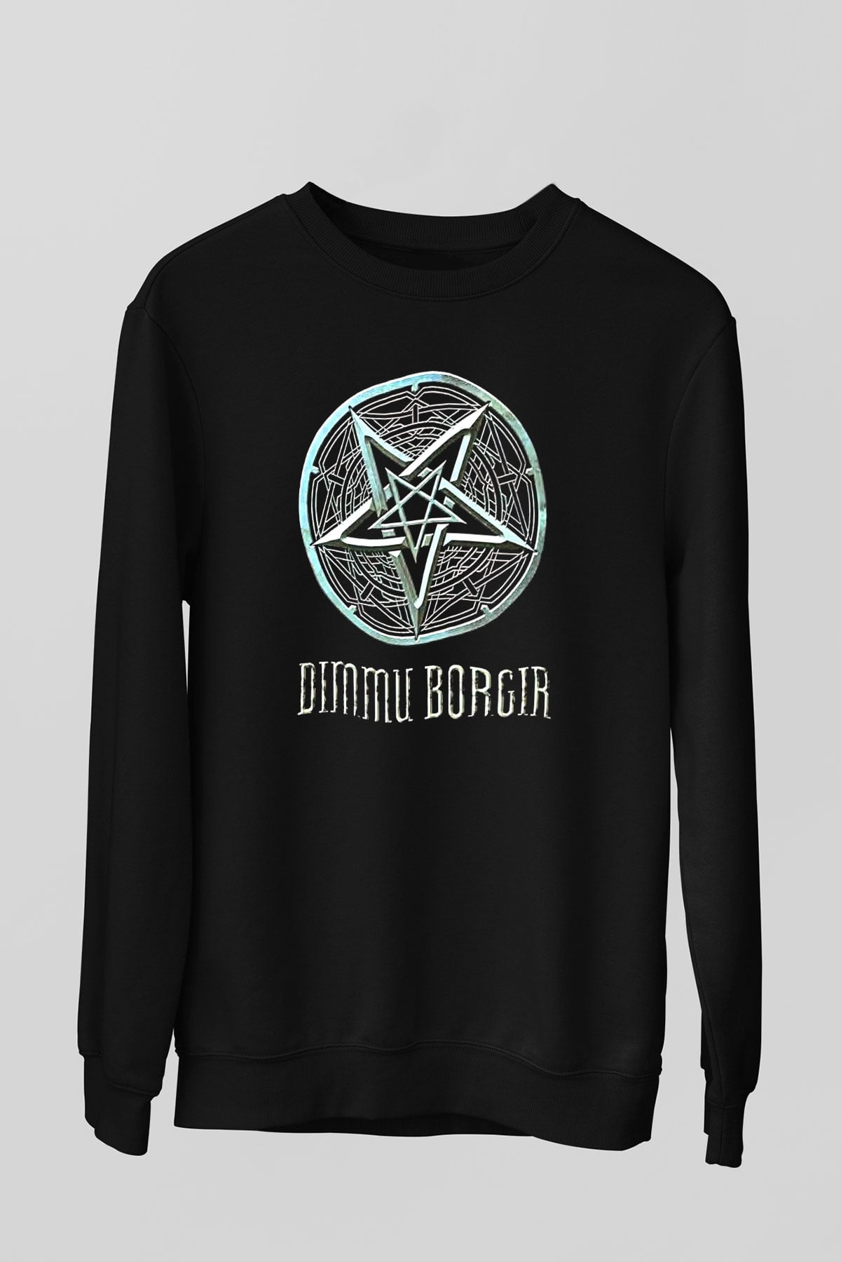 Dimmu Borgir Baskılı Unisex Siyah Sweatshirt