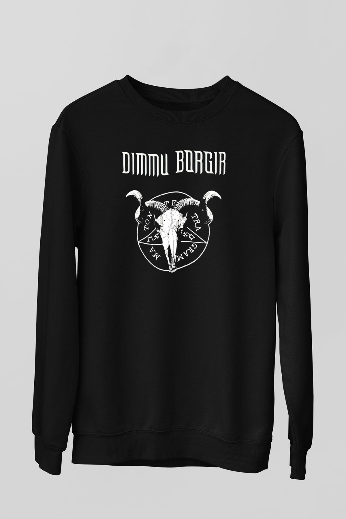 Dimmu Borgir Baskılı Unisex Siyah Sweatshirt