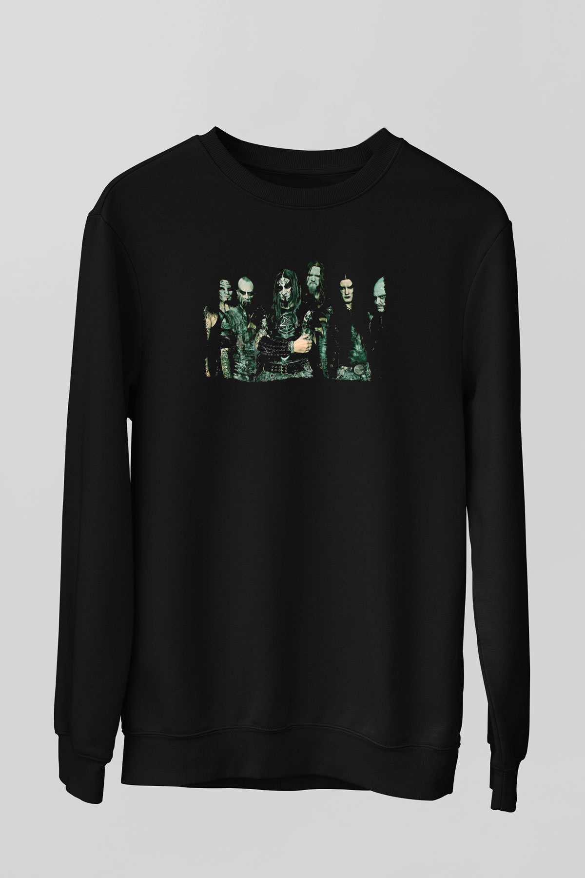 Dimmu Borgir Baskılı Unisex Siyah Sweatshirt