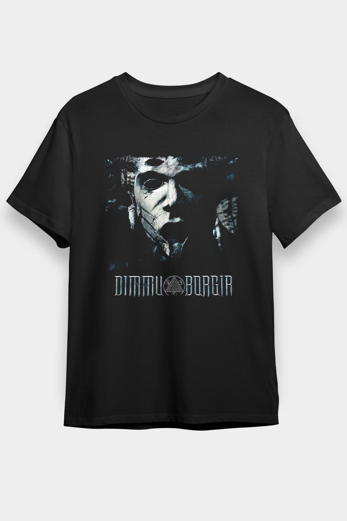 Dimmu Borgir Baskılı Unisex Siyah Tişört - Tshirt