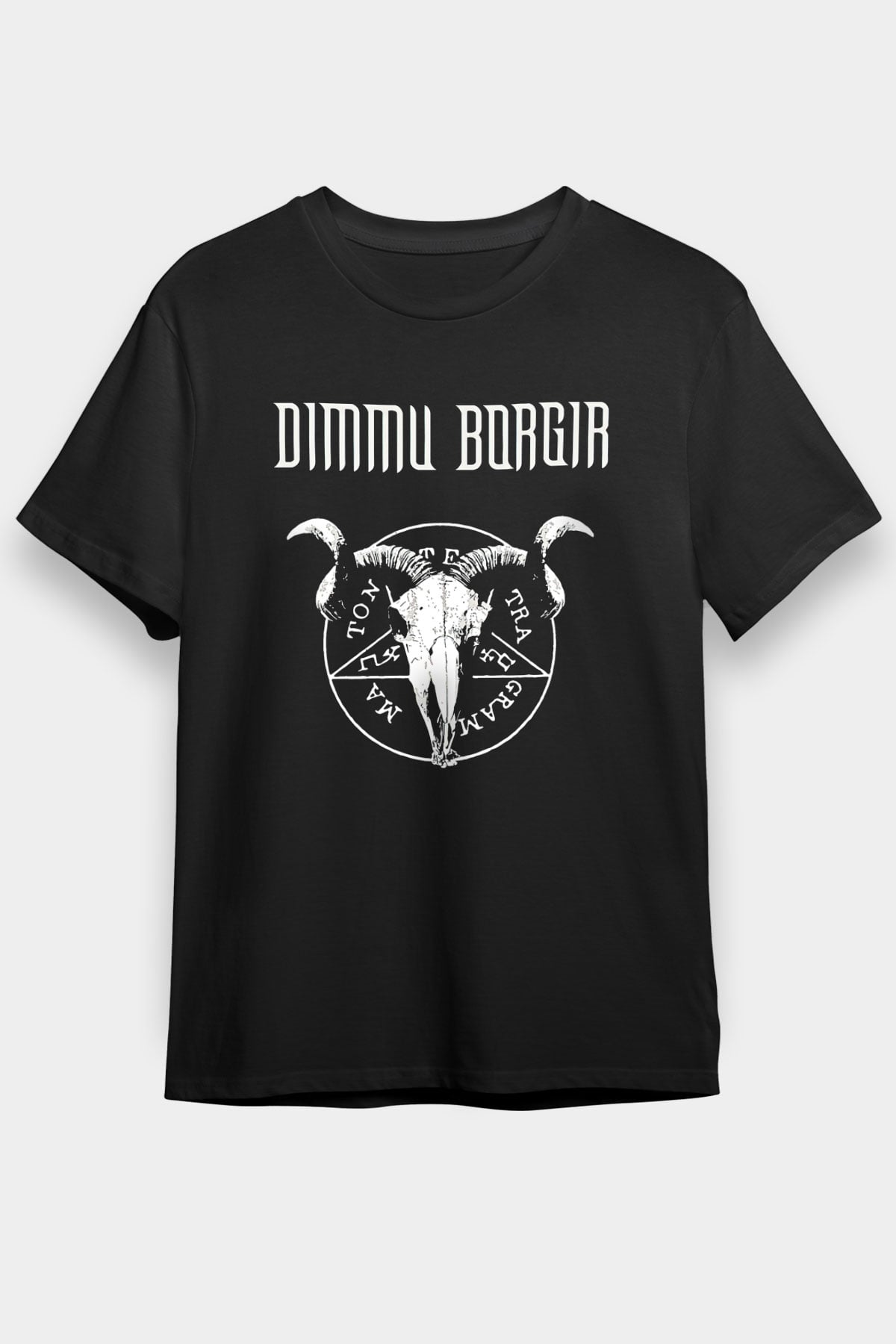 Dimmu Borgir Baskılı Unisex Siyah Tişört - Tshirt