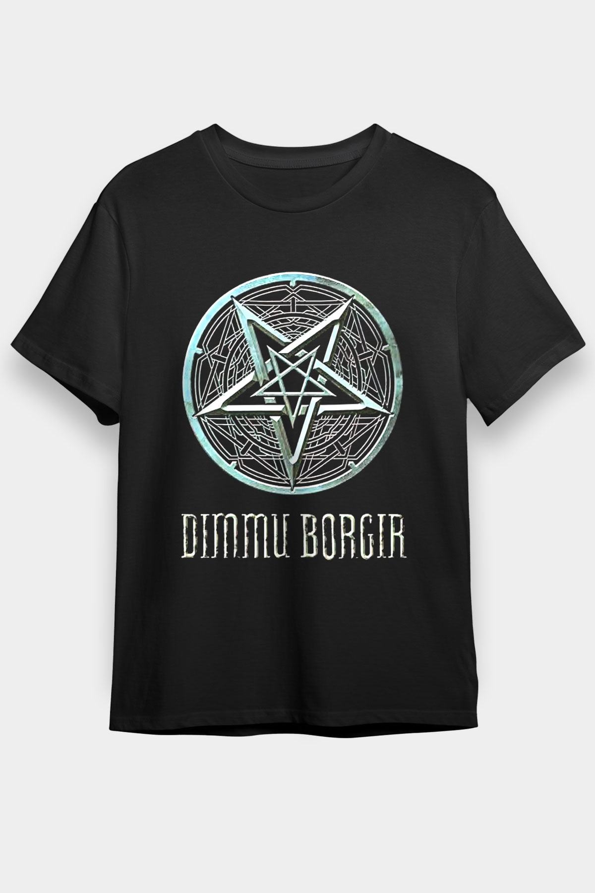 Dimmu Borgir Baskılı Unisex Siyah Tişört - Tshirt