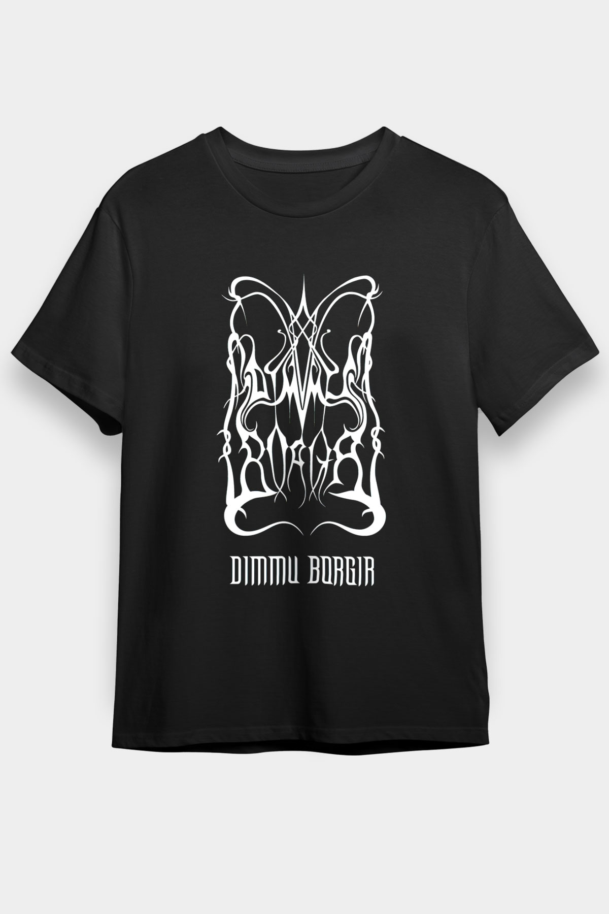 Dimmu Borgir Baskılı Unisex Siyah Tişört - Tshirt