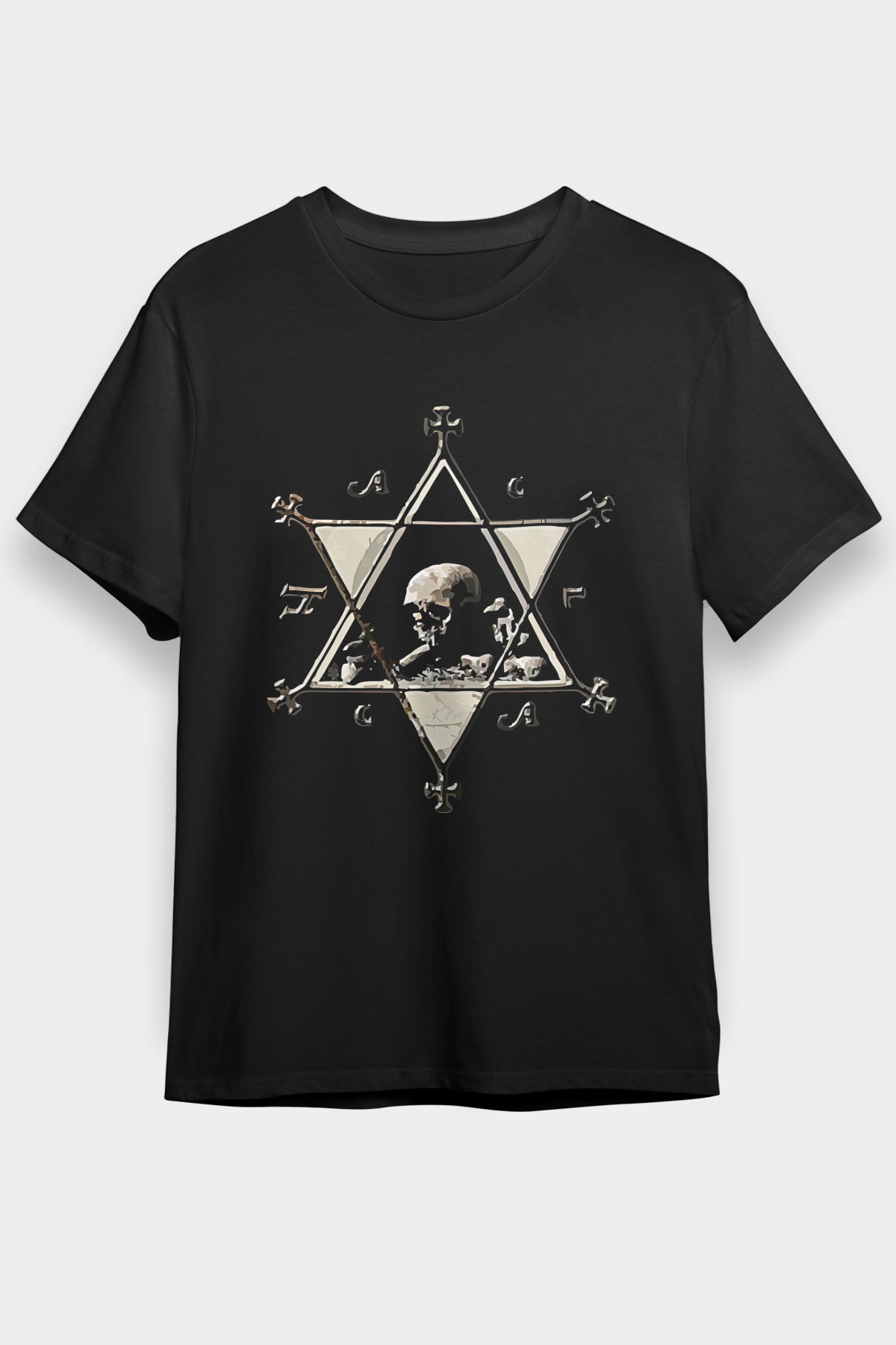 Dimmu Borgir Baskılı Unisex Siyah Tişört - Tshirt