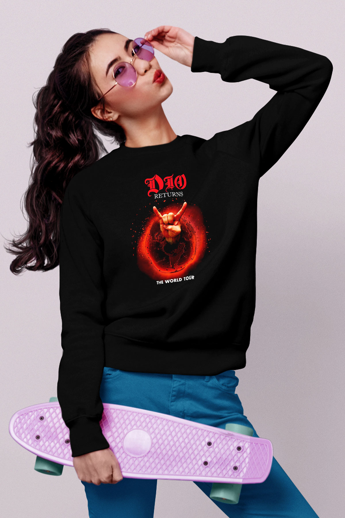 Dio Siyah Unisex Sweatshirt