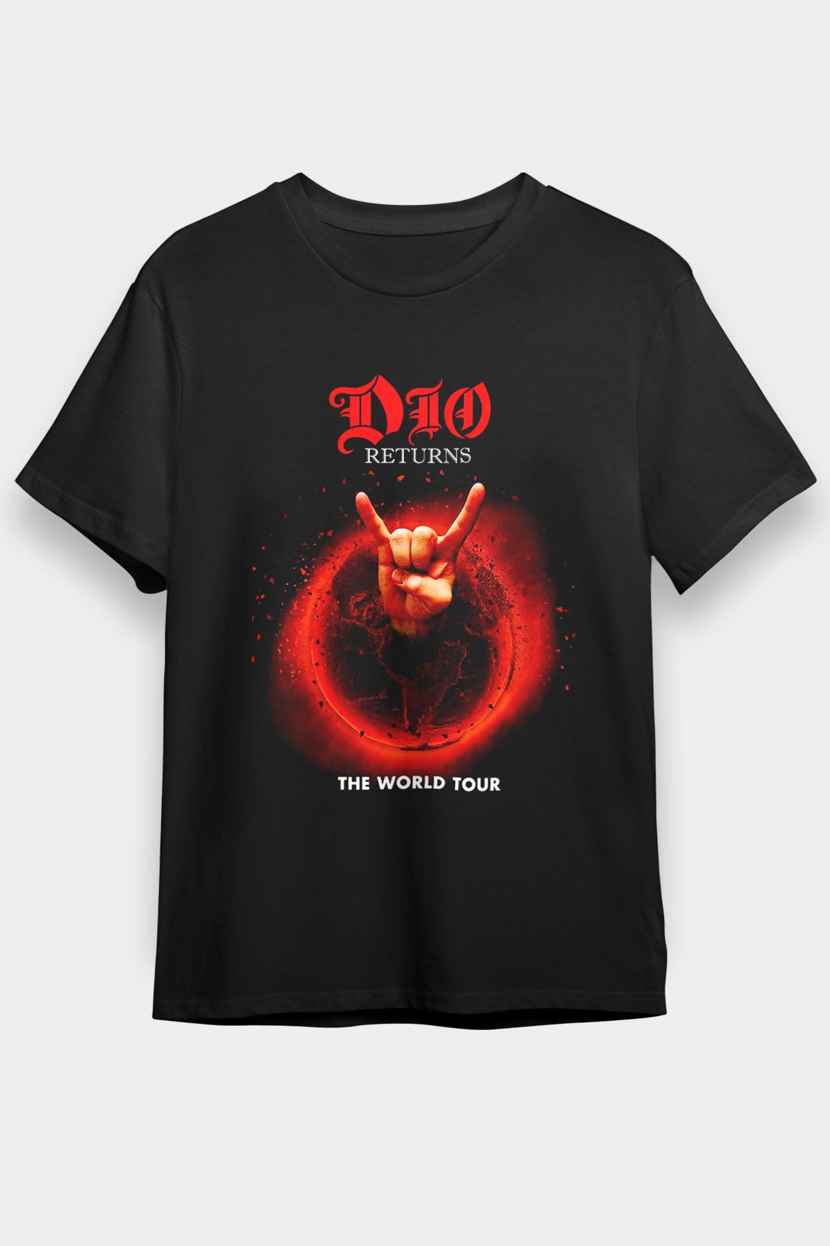 Dio Siyah Unisex Tişört T-Shirt - TişörtFabrikası