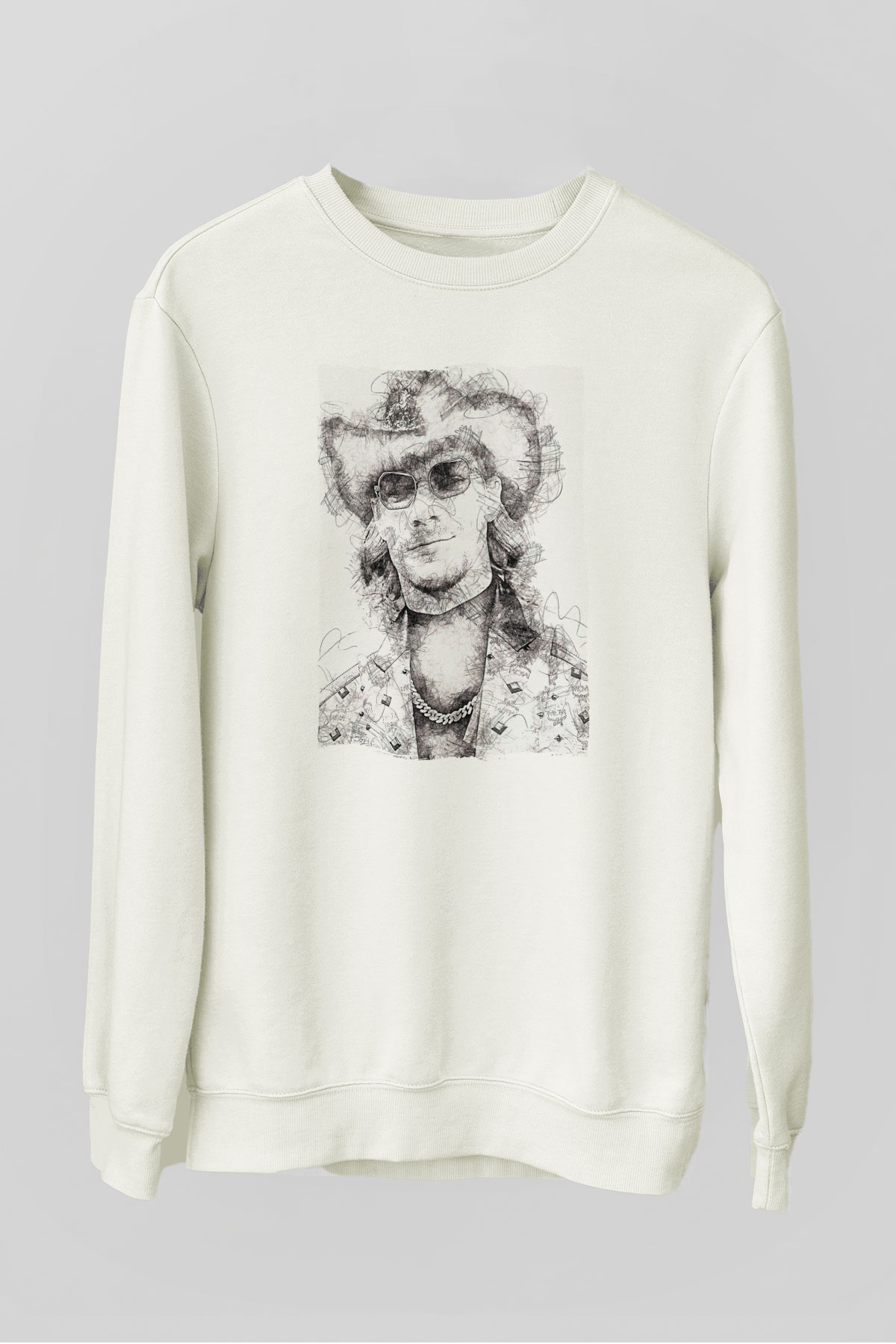 Diplo Beyaz Unisex Sweatshirt
